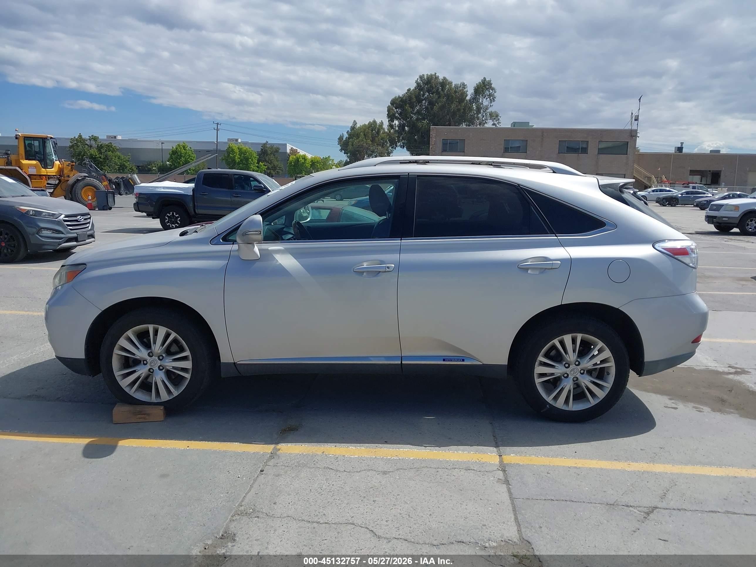 2011 Lexus Rx 450h   Gray vin: JTJBC1BA7B2035599