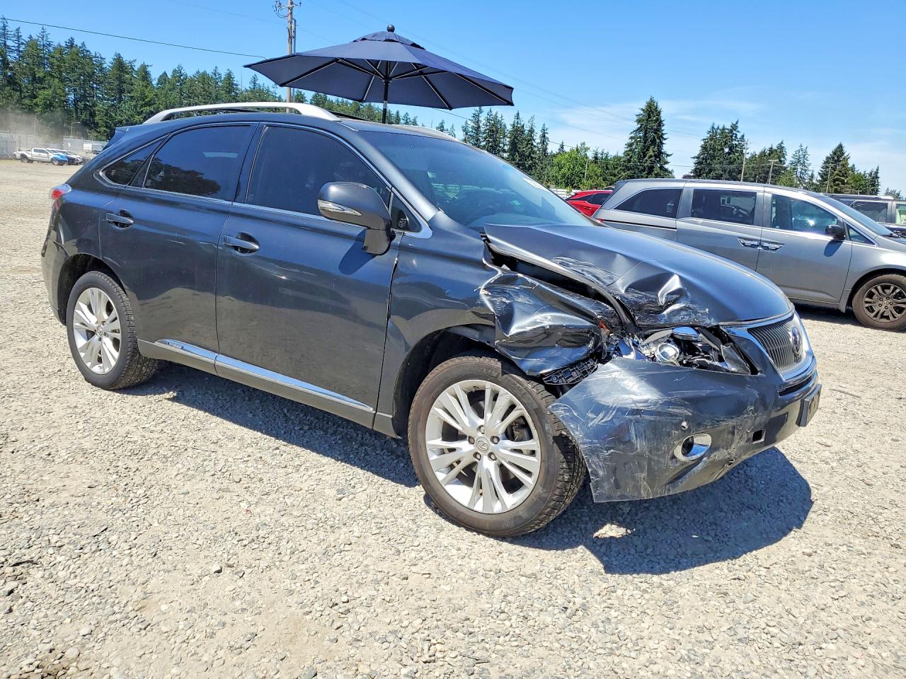 2011 Lexus Rx 450h Gray vin: JTJBC1BA7B2424002