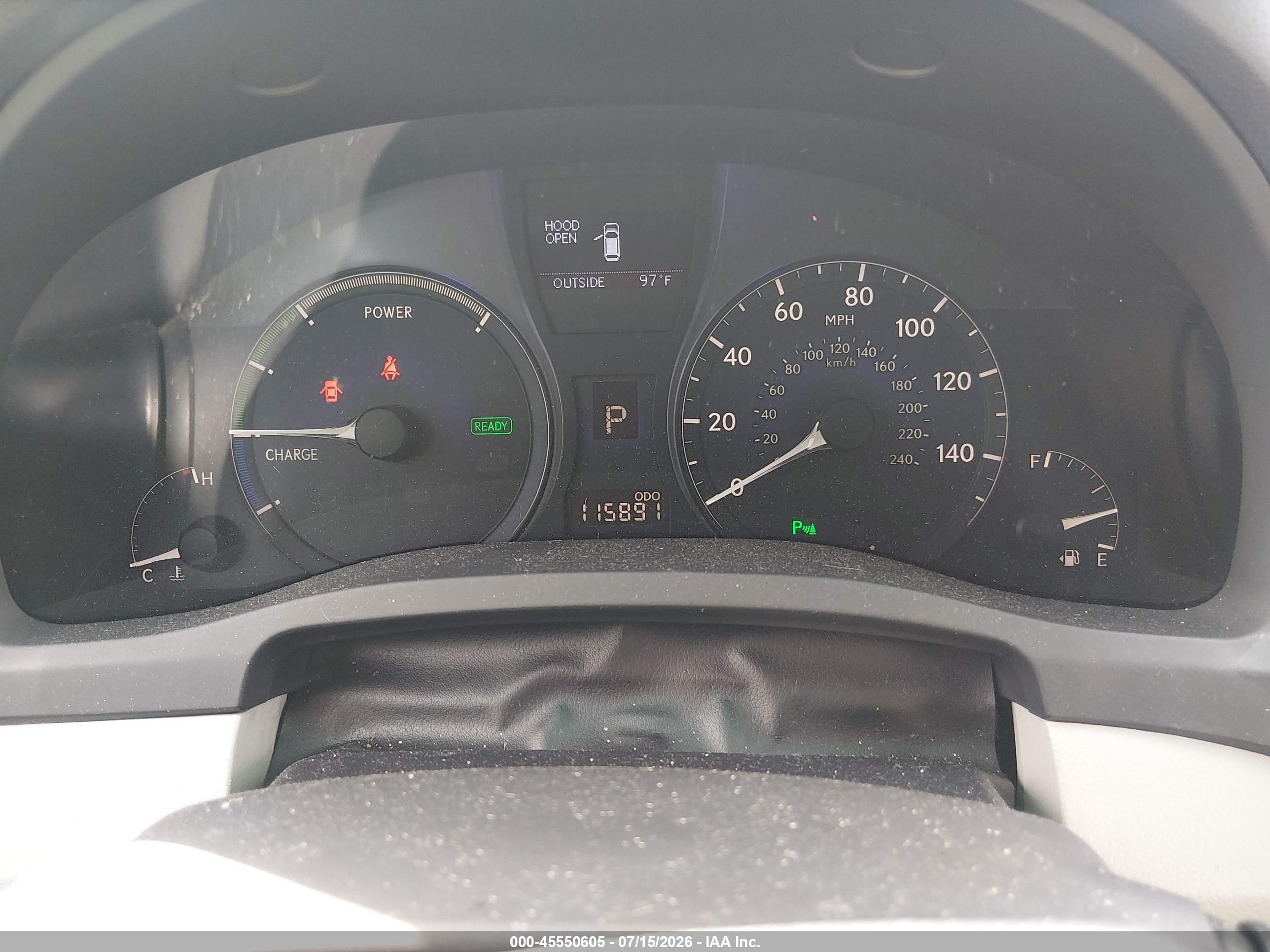 2012 Lexus Rx 450h   White vin: JTJBC1BA7C2429945
