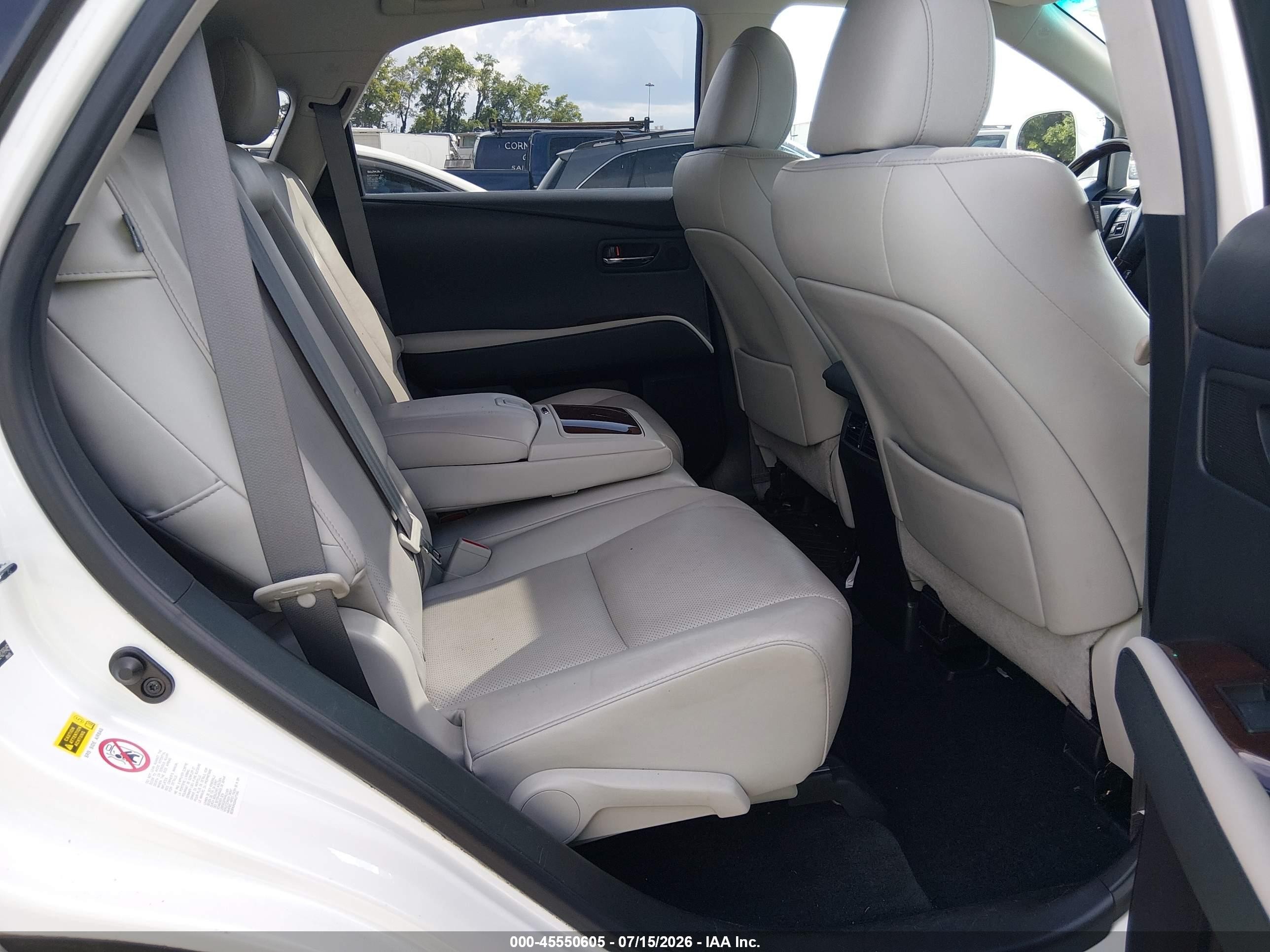 2012 Lexus Rx 450h   White vin: JTJBC1BA7C2429945