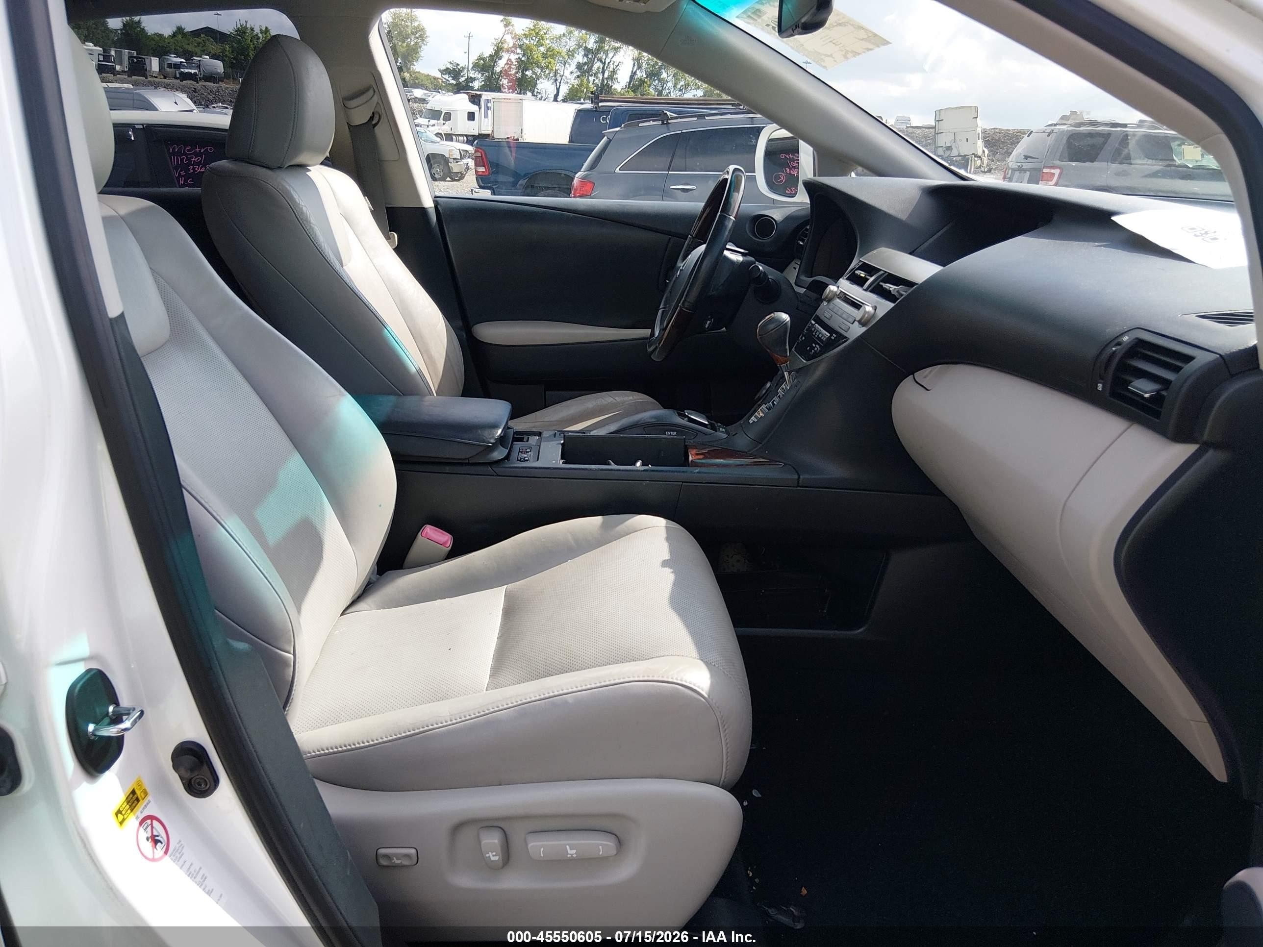 2012 Lexus Rx 450h   White vin: JTJBC1BA7C2429945