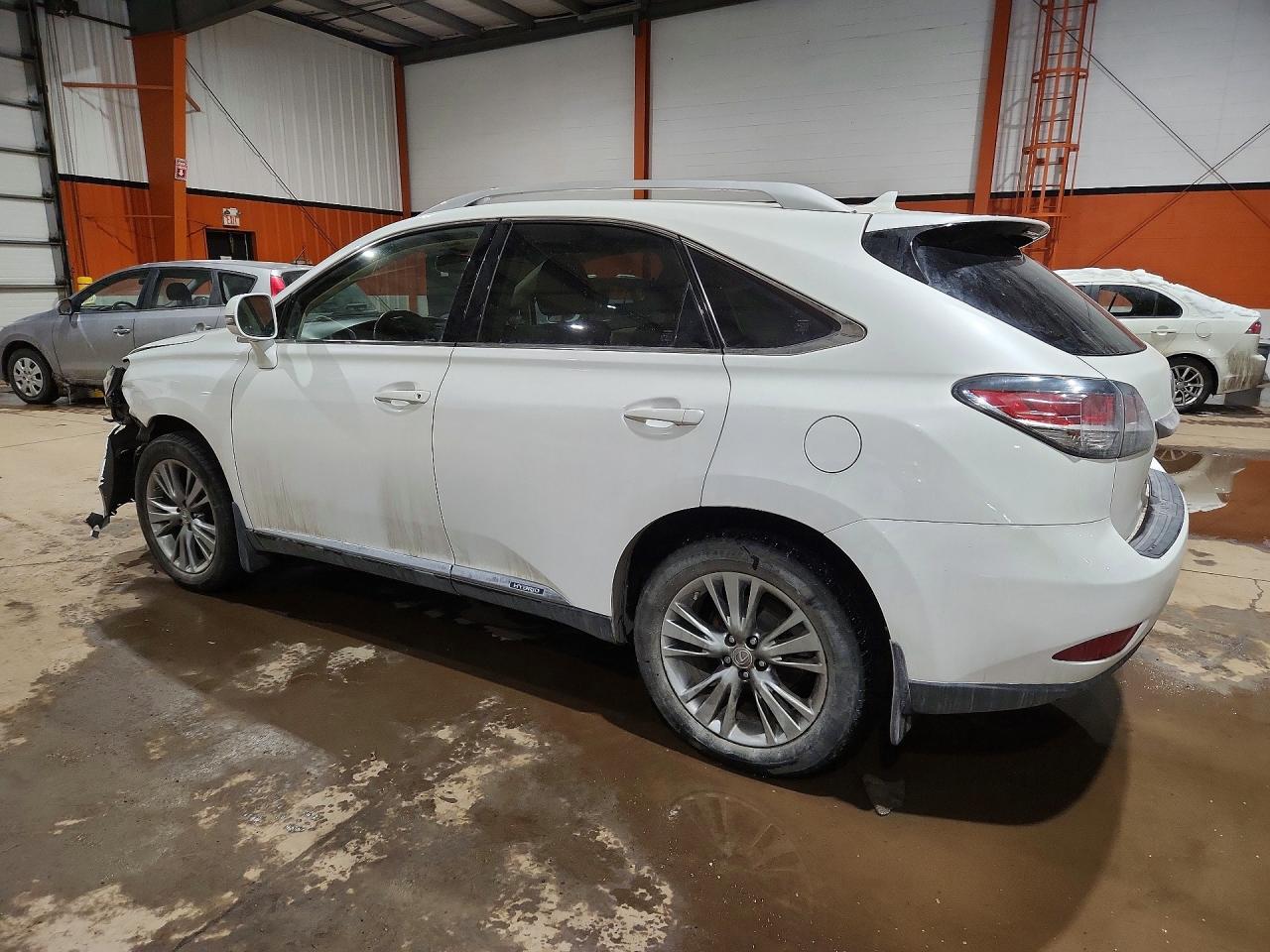 2013 Lexus Rx 450h Base White vin: JTJBC1BA7D2054446
