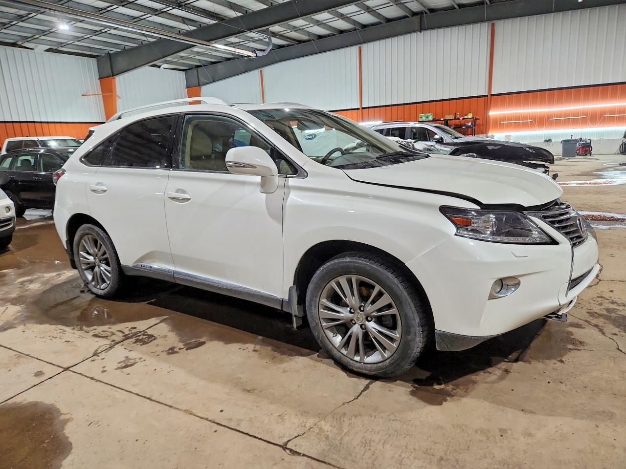 2013 Lexus Rx 450h Base White vin: JTJBC1BA7D2054446