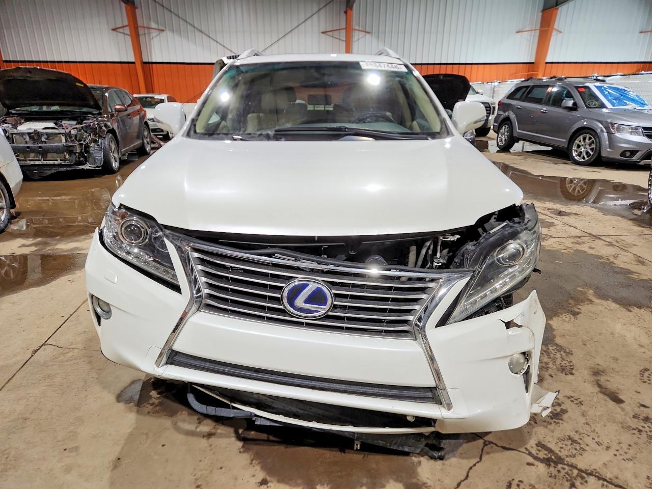 2013 Lexus Rx 450h Base White vin: JTJBC1BA7D2054446