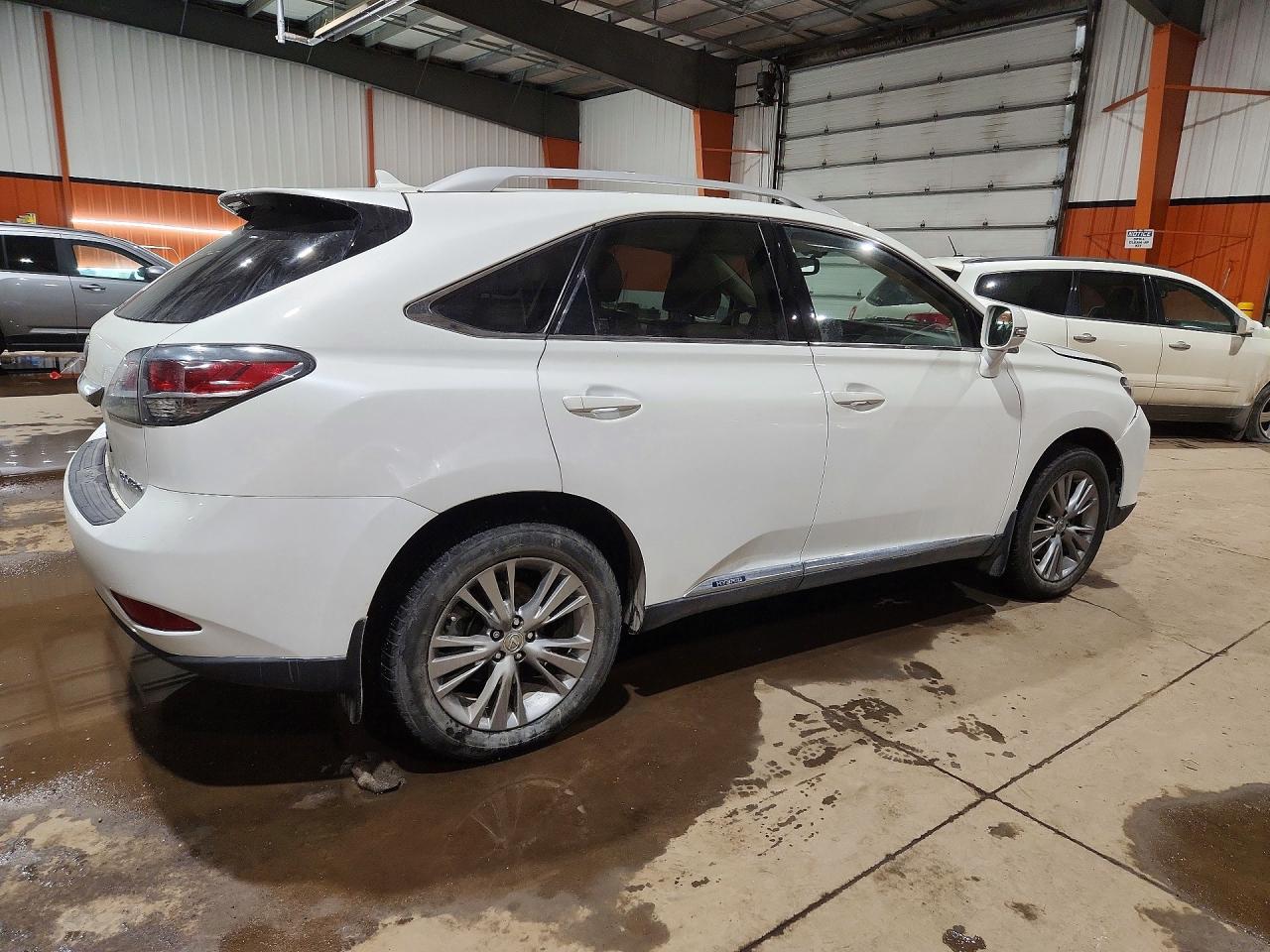 2013 Lexus Rx 450h Base White vin: JTJBC1BA7D2054446