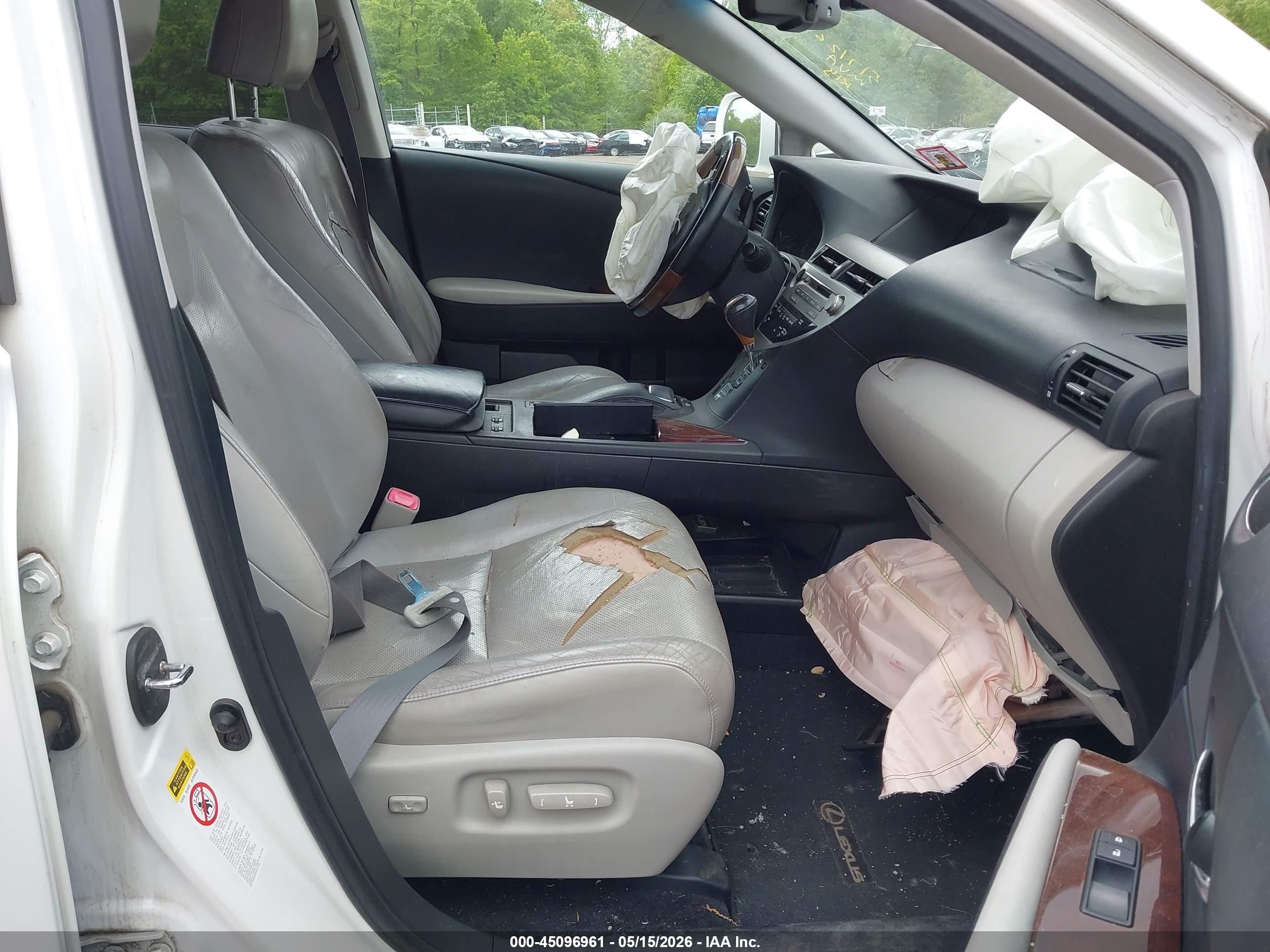 2010 Lexus Rx 450h   White vin: JTJBC1BA8A2005848