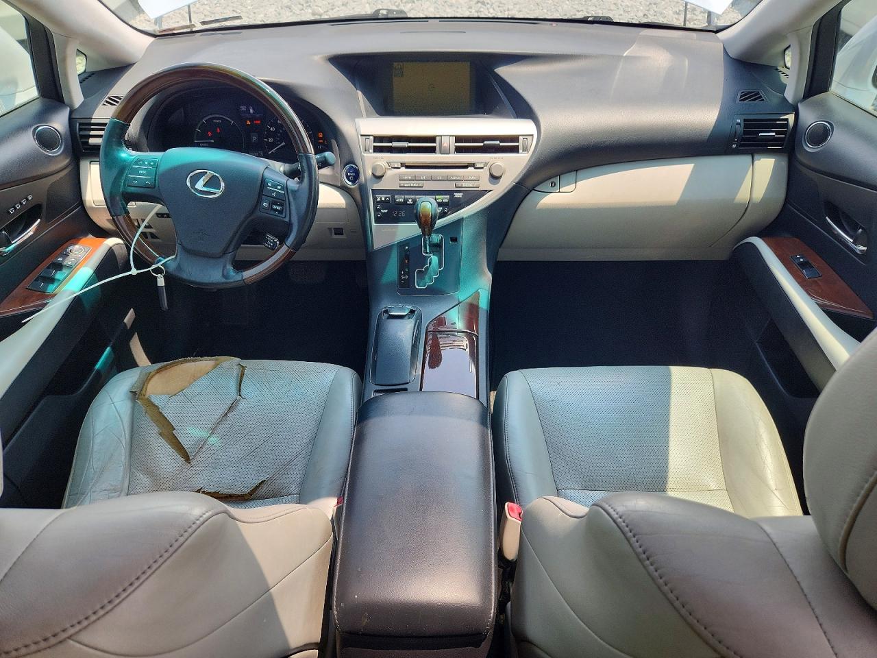 2010 Lexus Rx 450h White vin: JTJBC1BA8A2403318