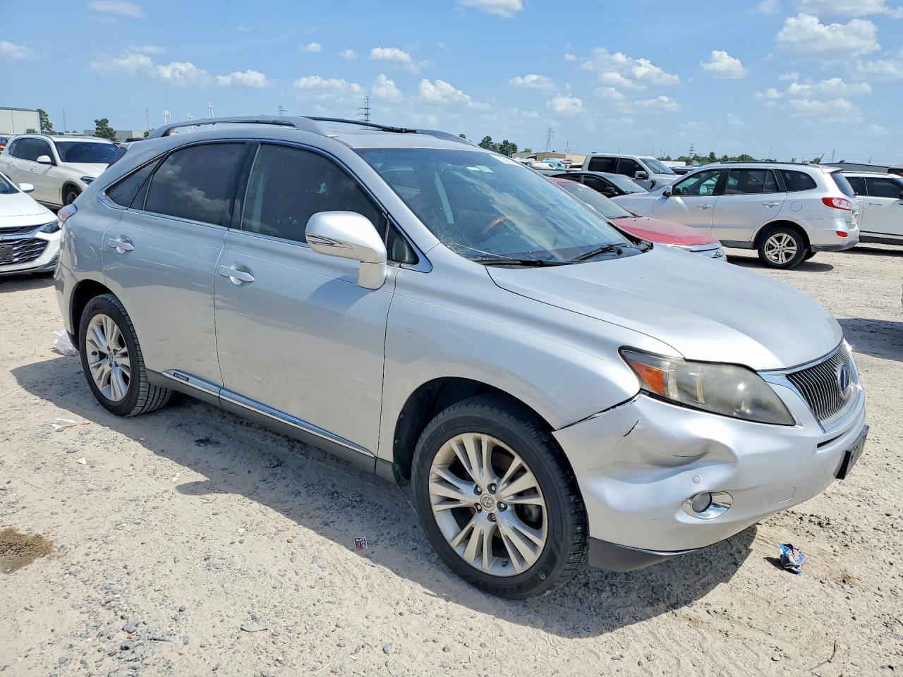 2010 Lexus Rx 450h Silver vin: JTJBC1BA8A2408972