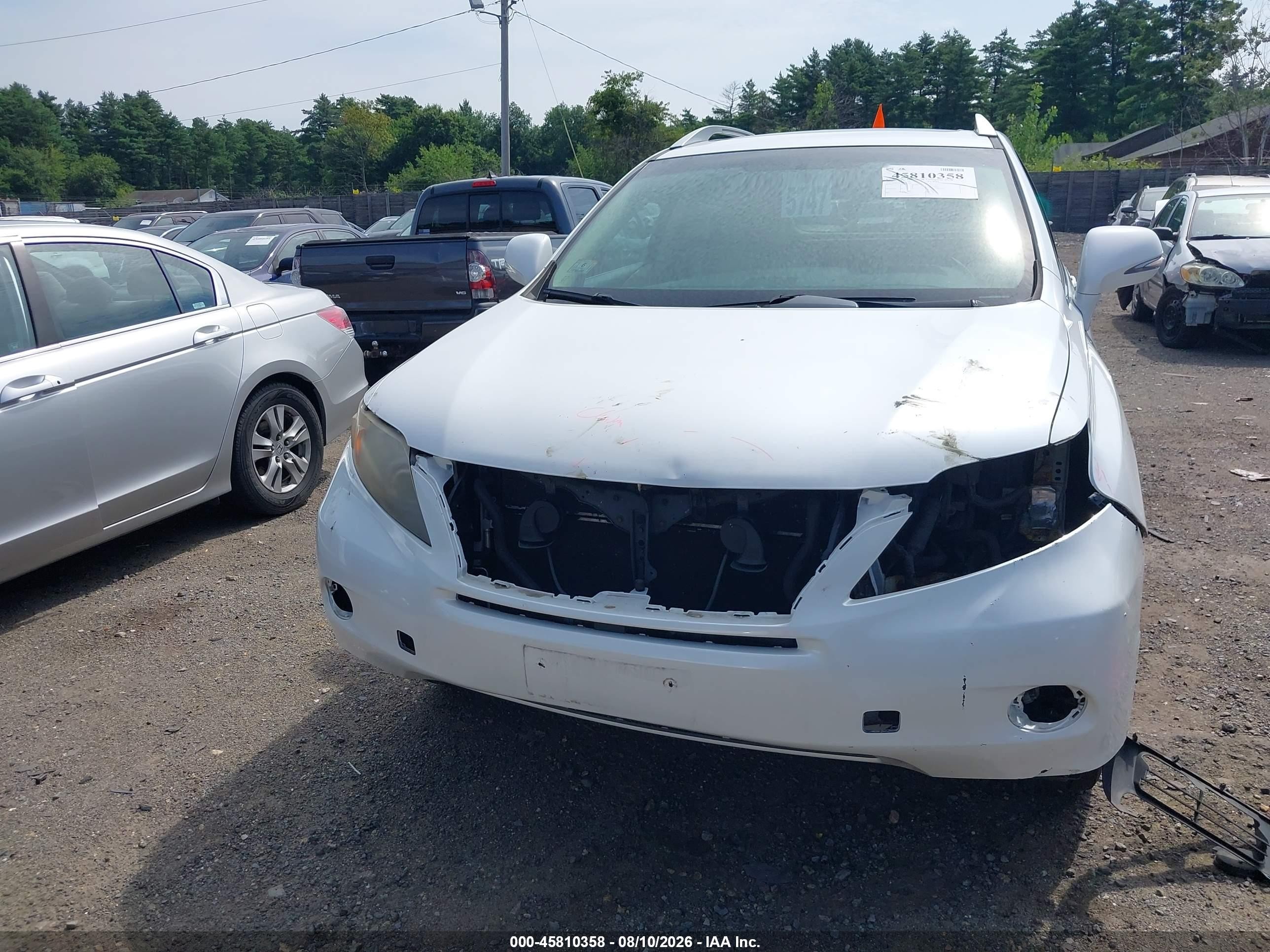 2010 Lexus Rx 450h White vin: JTJBC1BA8A2409250