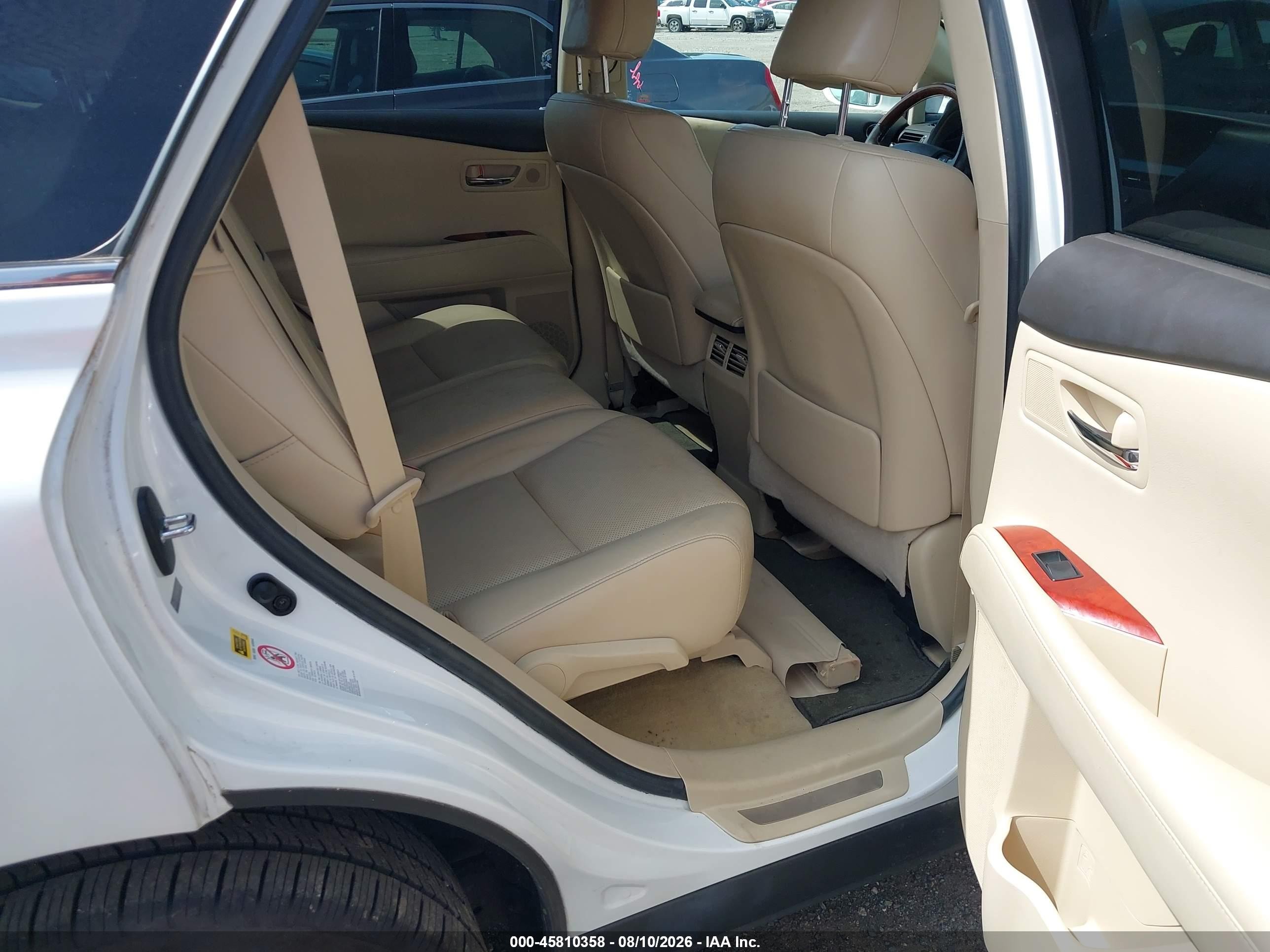2010 Lexus Rx 450h White vin: JTJBC1BA8A2409250