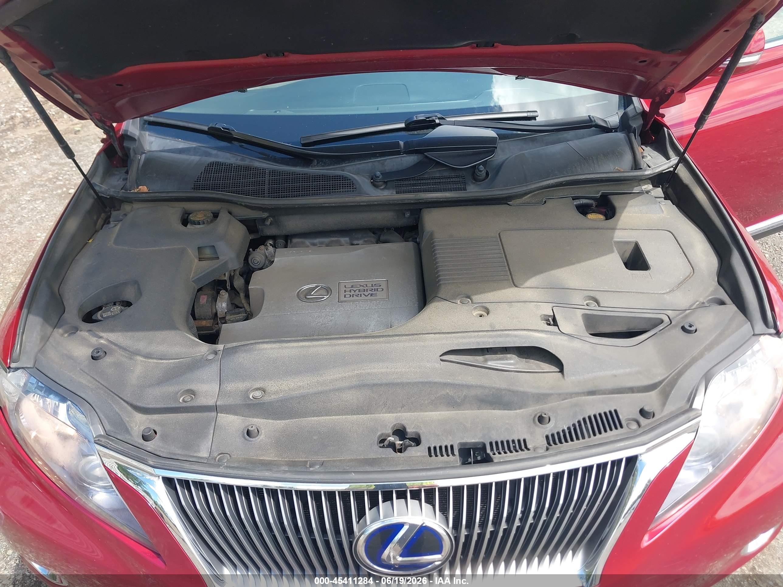 2010 Lexus Rx 450h   Red vin: JTJBC1BA8A2409796