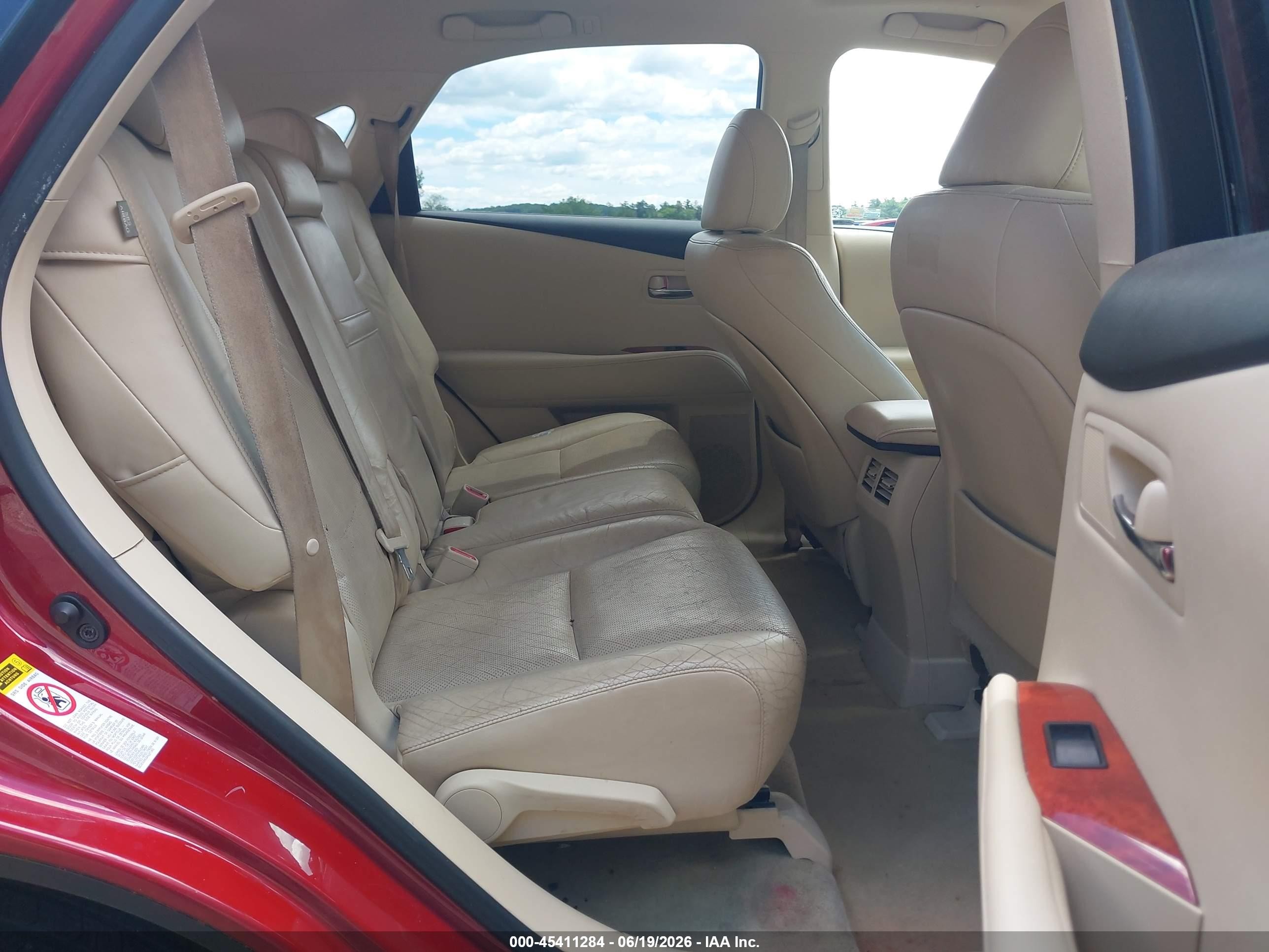 2010 Lexus Rx 450h   Red vin: JTJBC1BA8A2409796