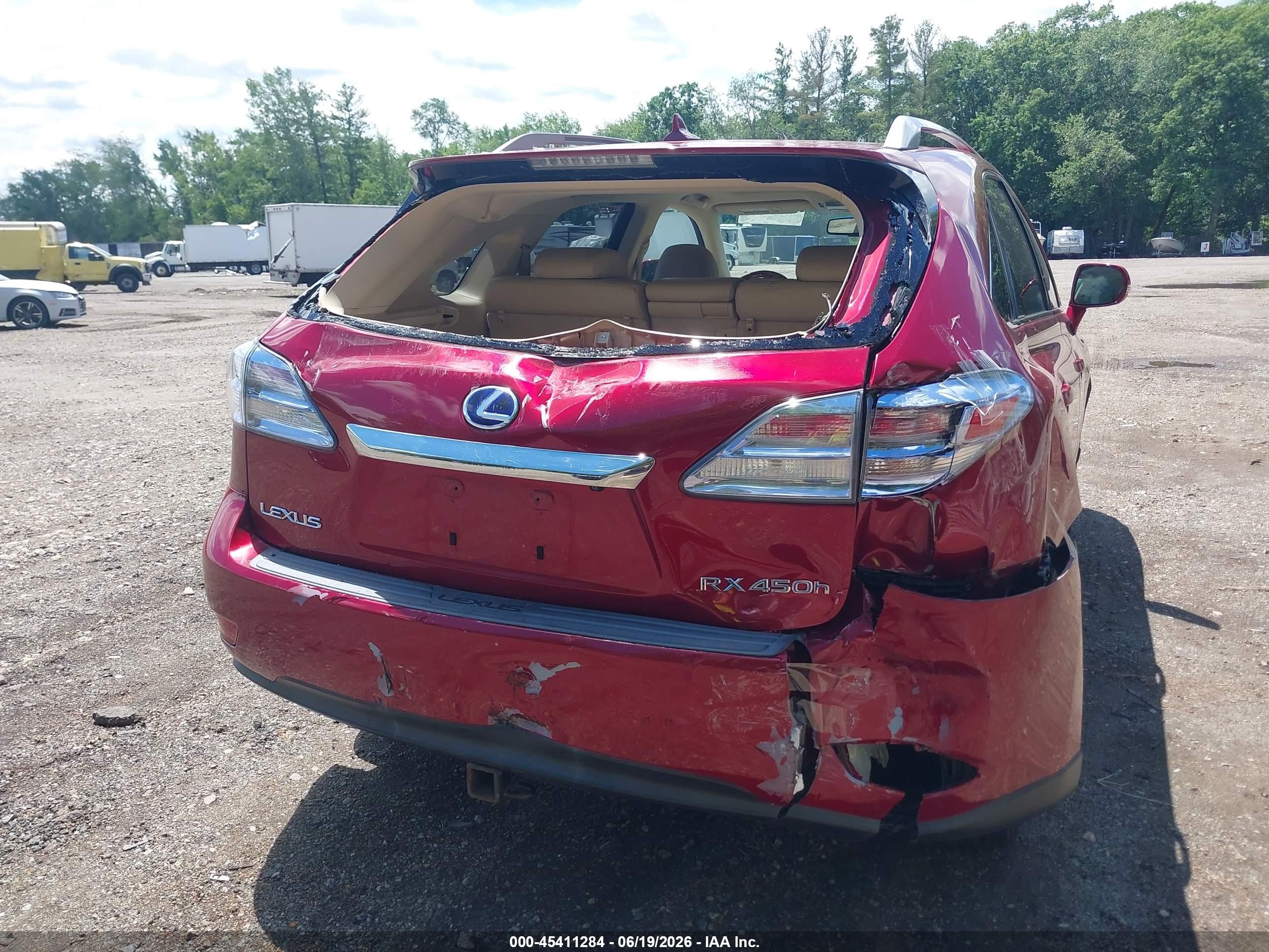 2010 Lexus Rx 450h   Red vin: JTJBC1BA8A2409796