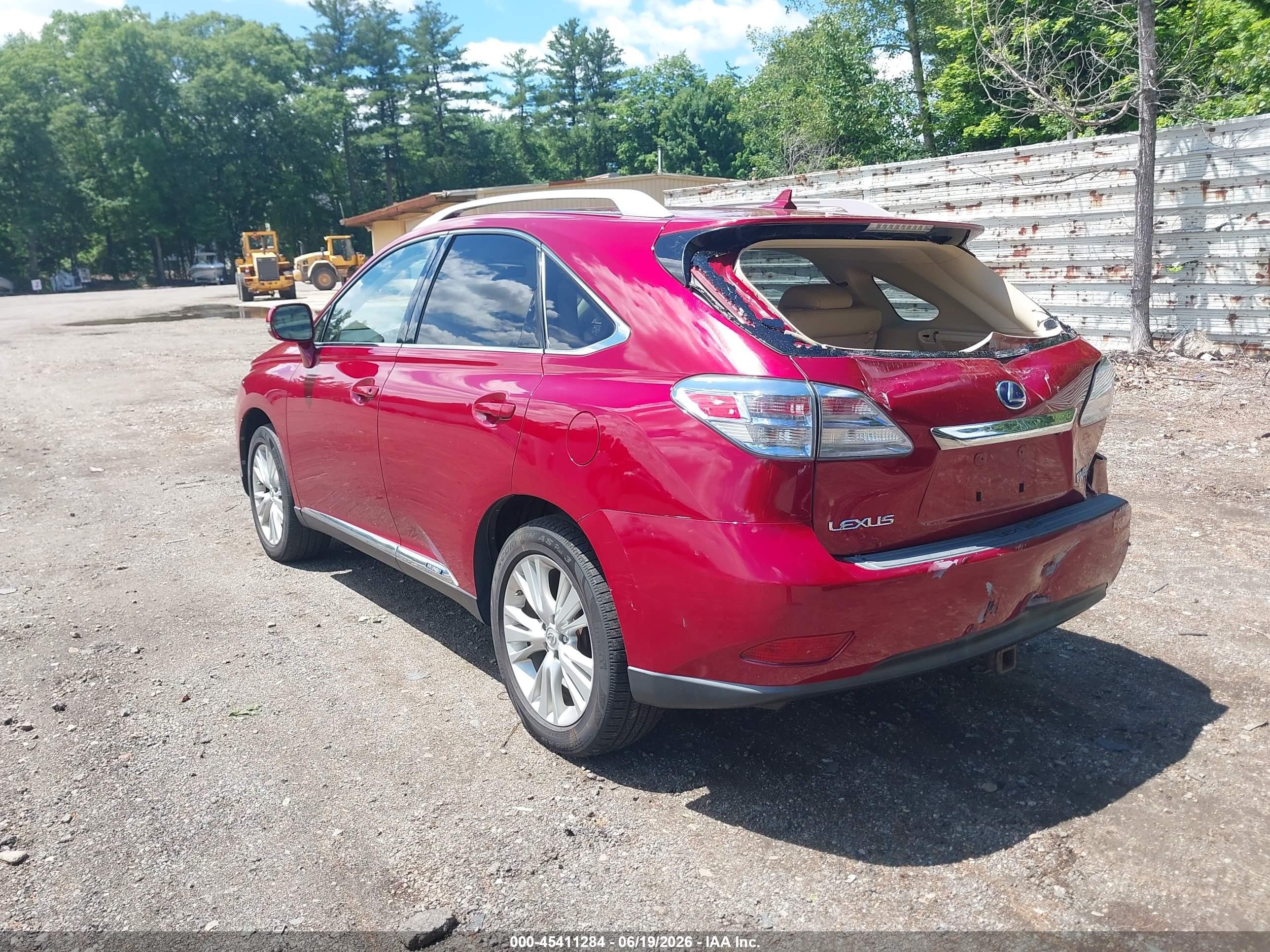 2010 Lexus Rx 450h   Red vin: JTJBC1BA8A2409796