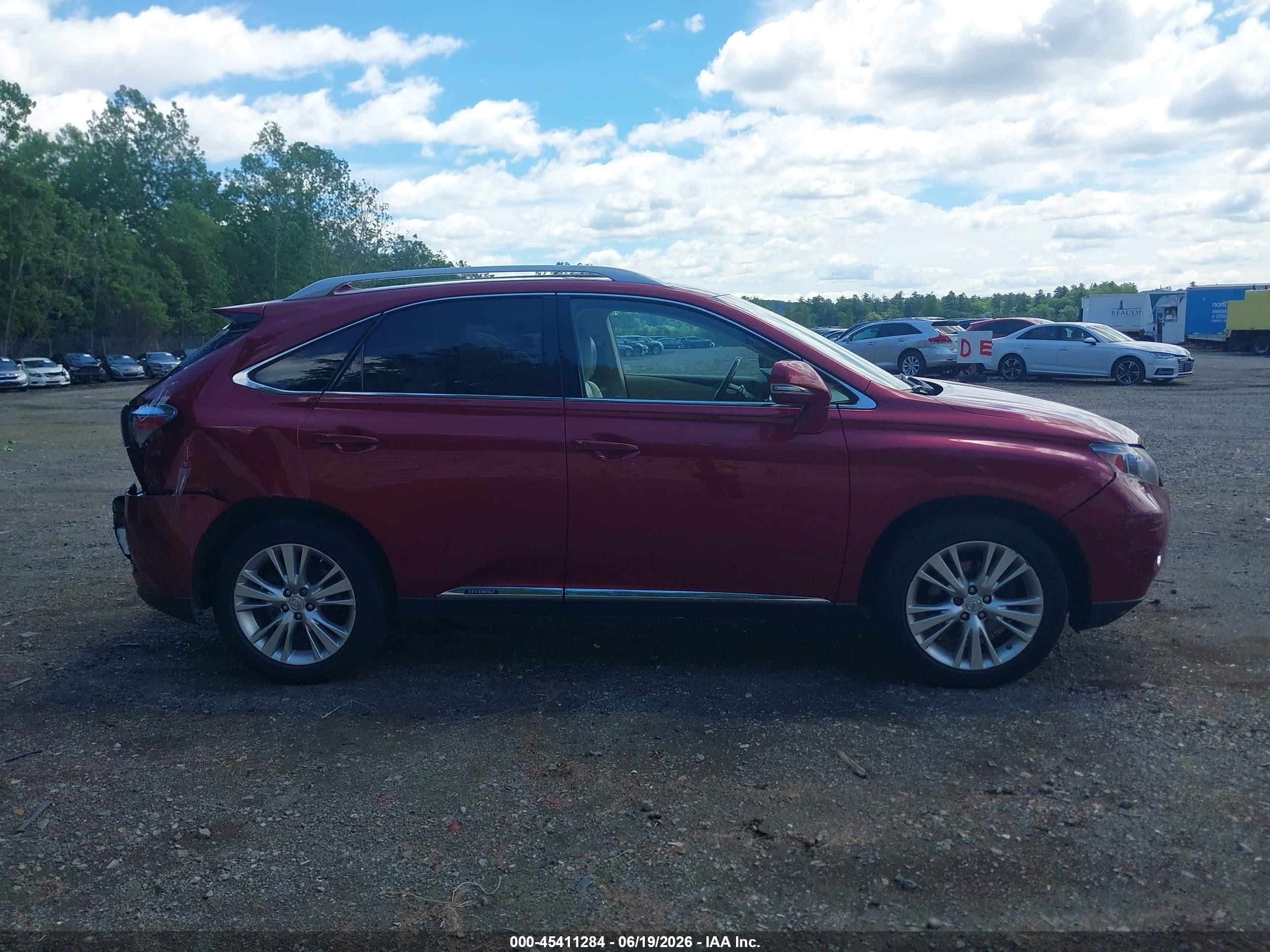 2010 Lexus Rx 450h   Red vin: JTJBC1BA8A2409796
