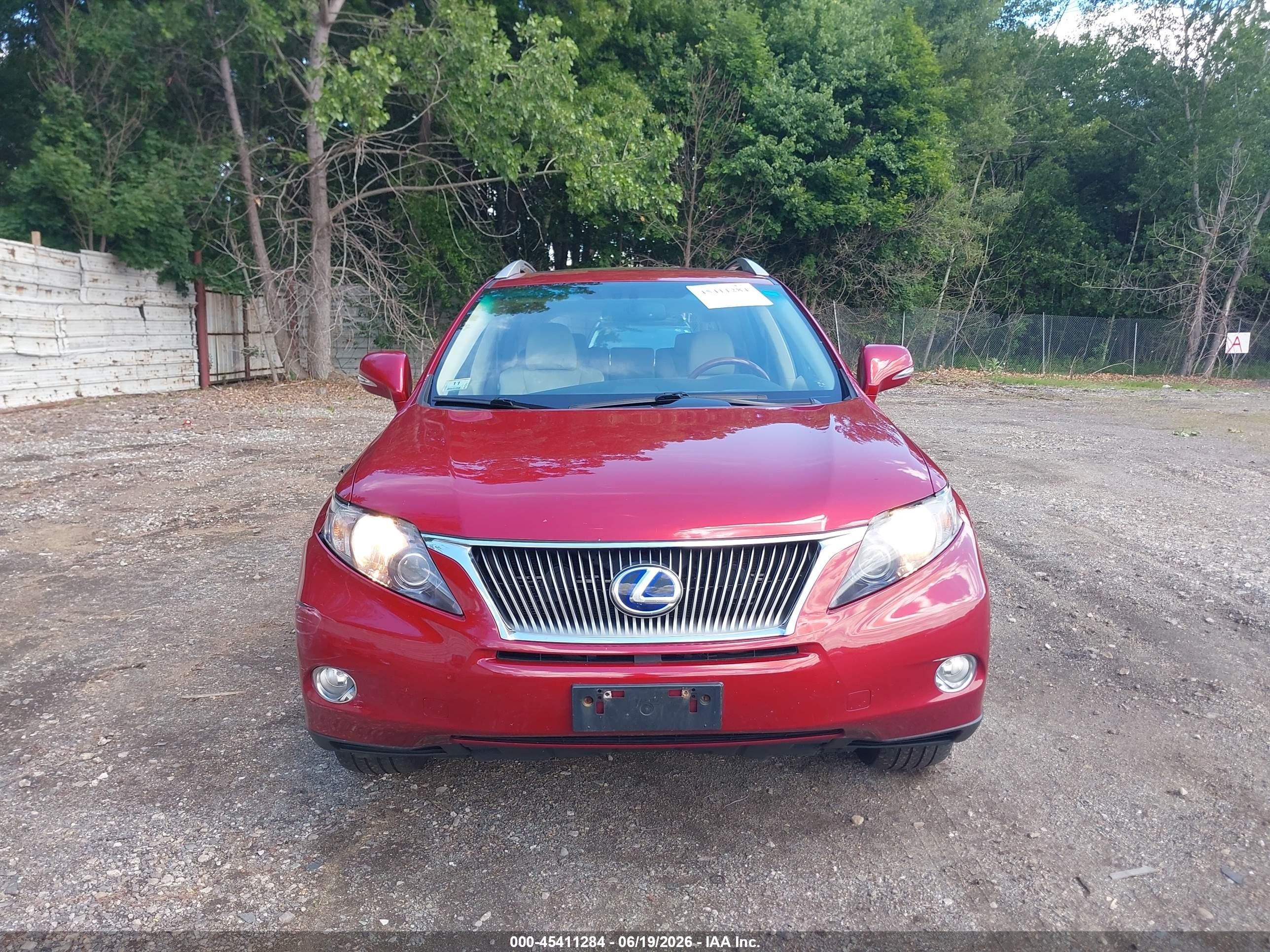 2010 Lexus Rx 450h   Red vin: JTJBC1BA8A2409796