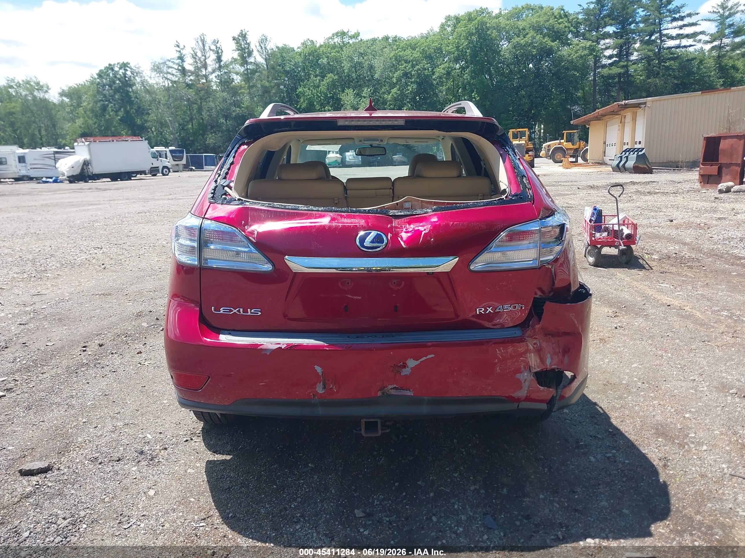 2010 Lexus Rx 450h   Red vin: JTJBC1BA8A2409796
