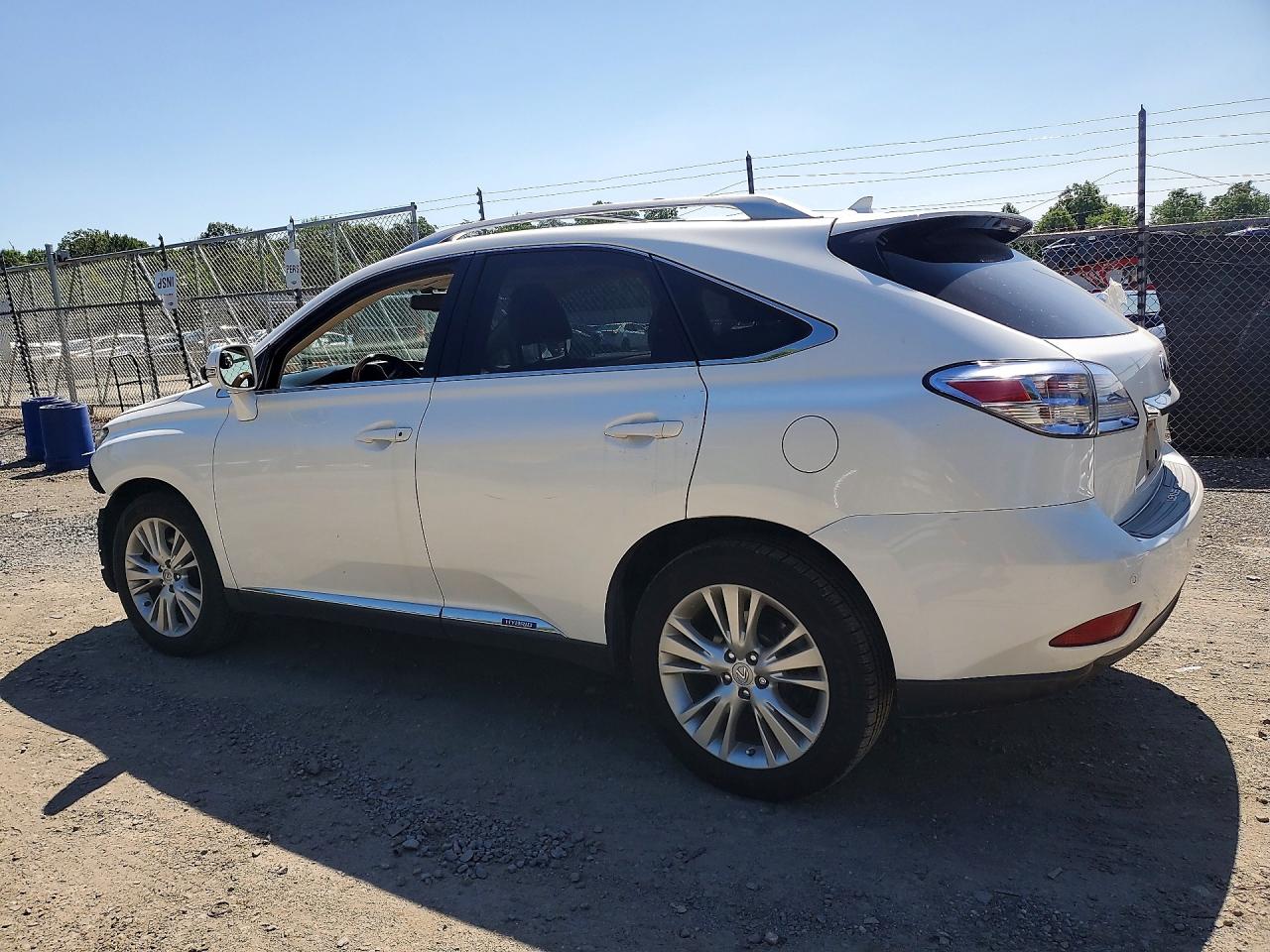 2011 Lexus Rx 450h White vin: JTJBC1BA8B2036258