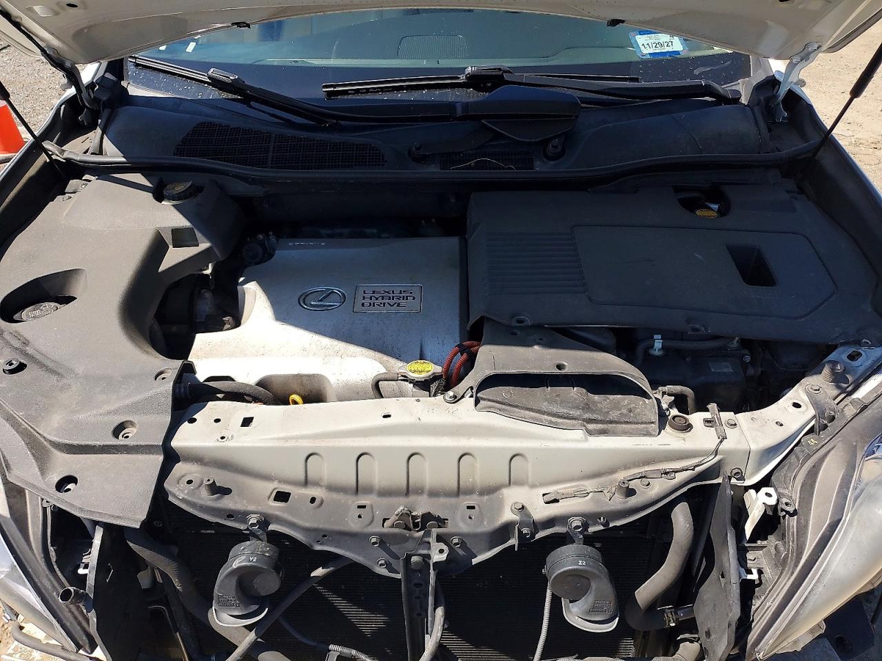 2011 Lexus Rx 450h White vin: JTJBC1BA8B2036258