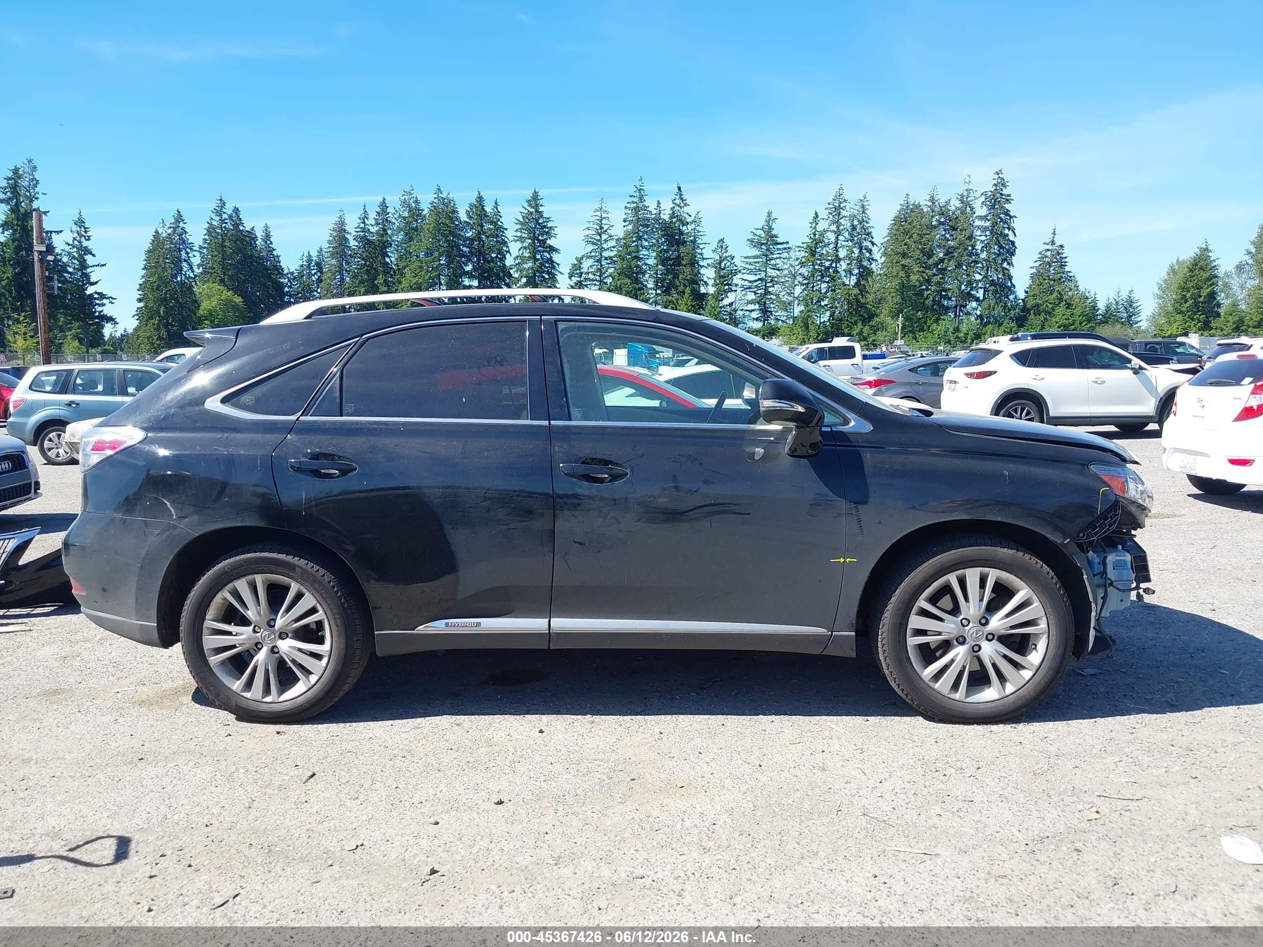 2012 Lexus Rx 450h Black vin: JTJBC1BA8C2049092