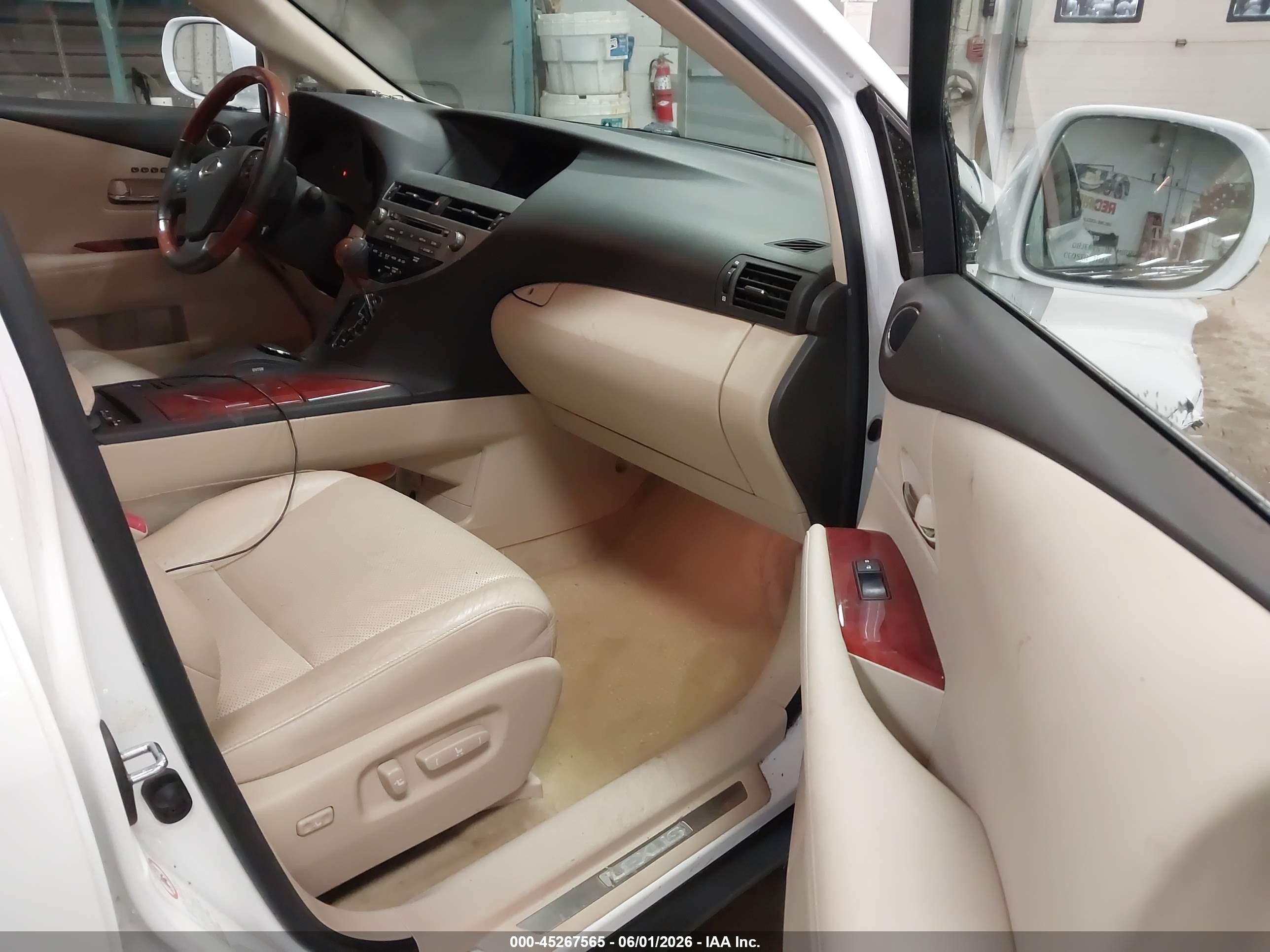 2012 Lexus Rx 450h   White vin: JTJBC1BA8C2433874
