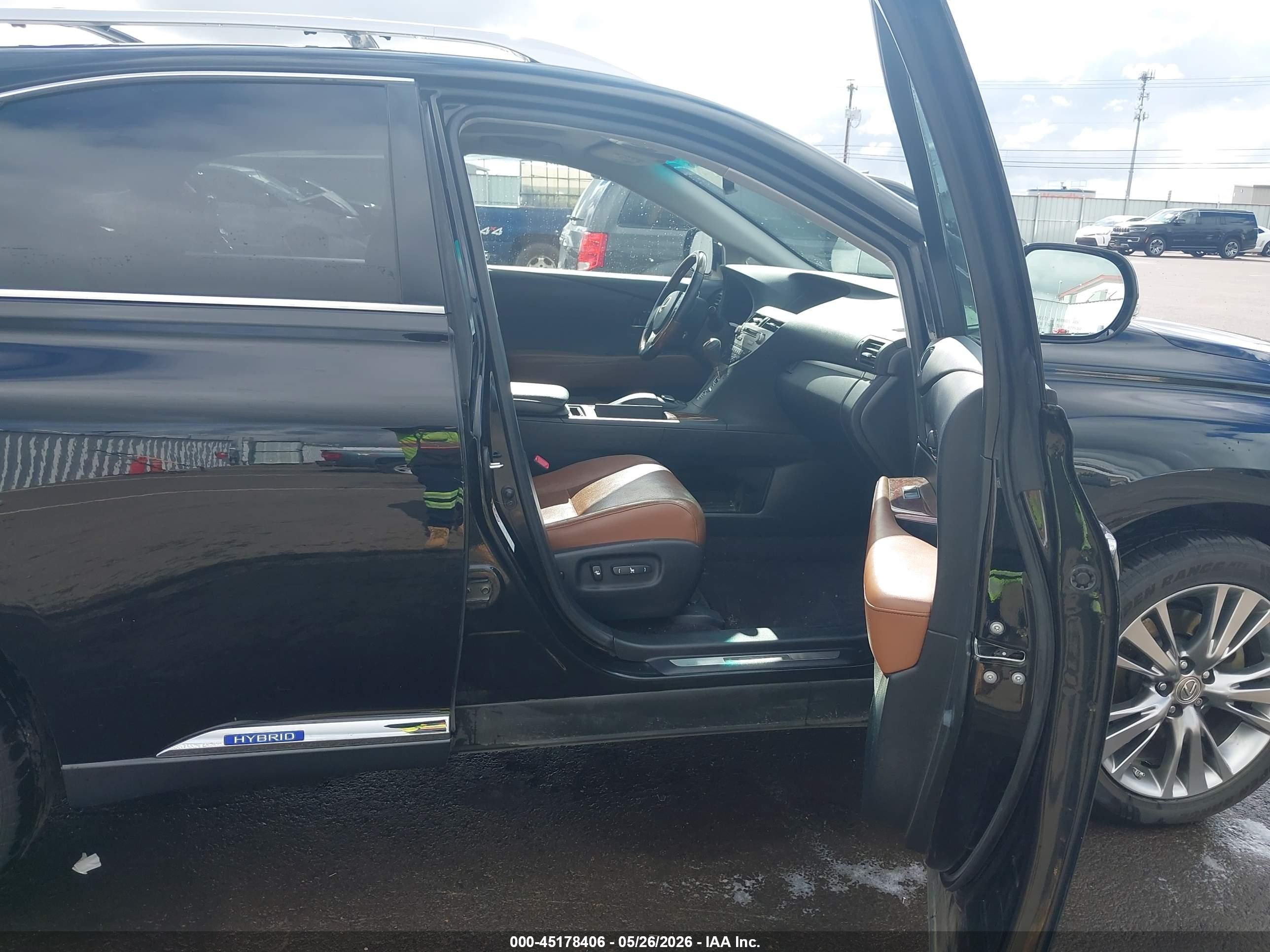 2013 Lexus Rx 450h   Black vin: JTJBC1BA8D2057467