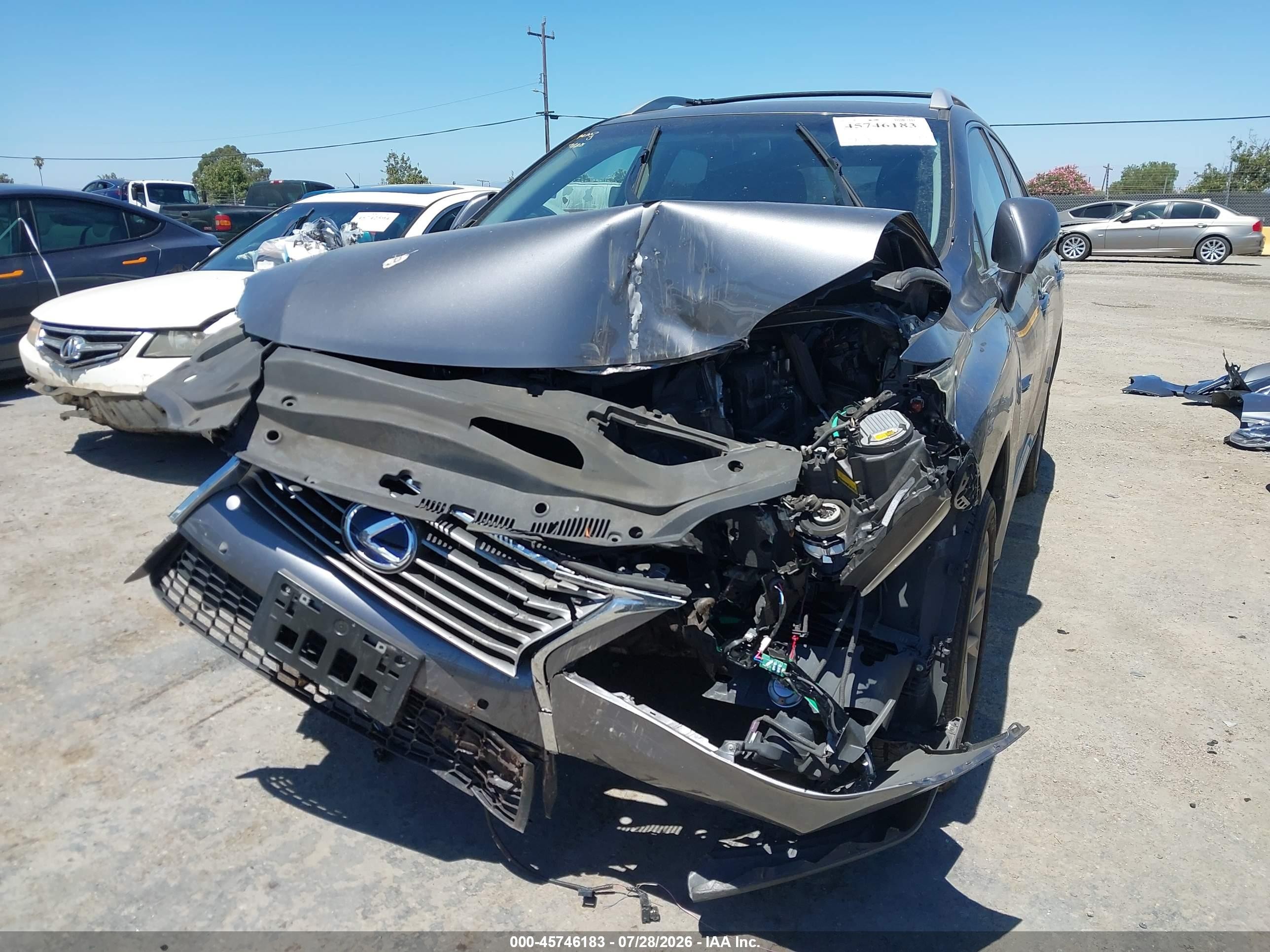 2013 Lexus Rx 450h   Gray vin: JTJBC1BA8D2066511