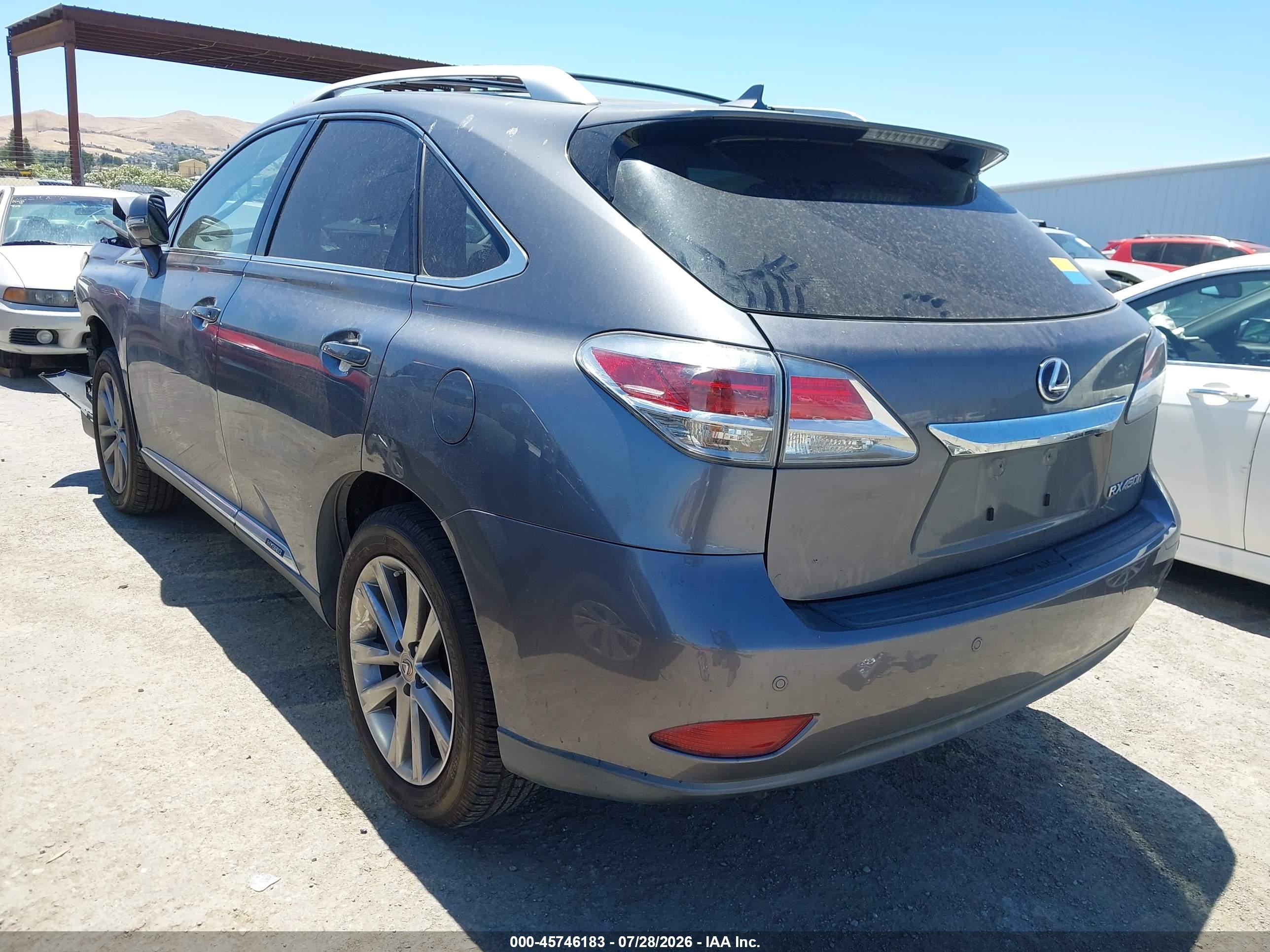 2013 Lexus Rx 450h   Gray vin: JTJBC1BA8D2066511