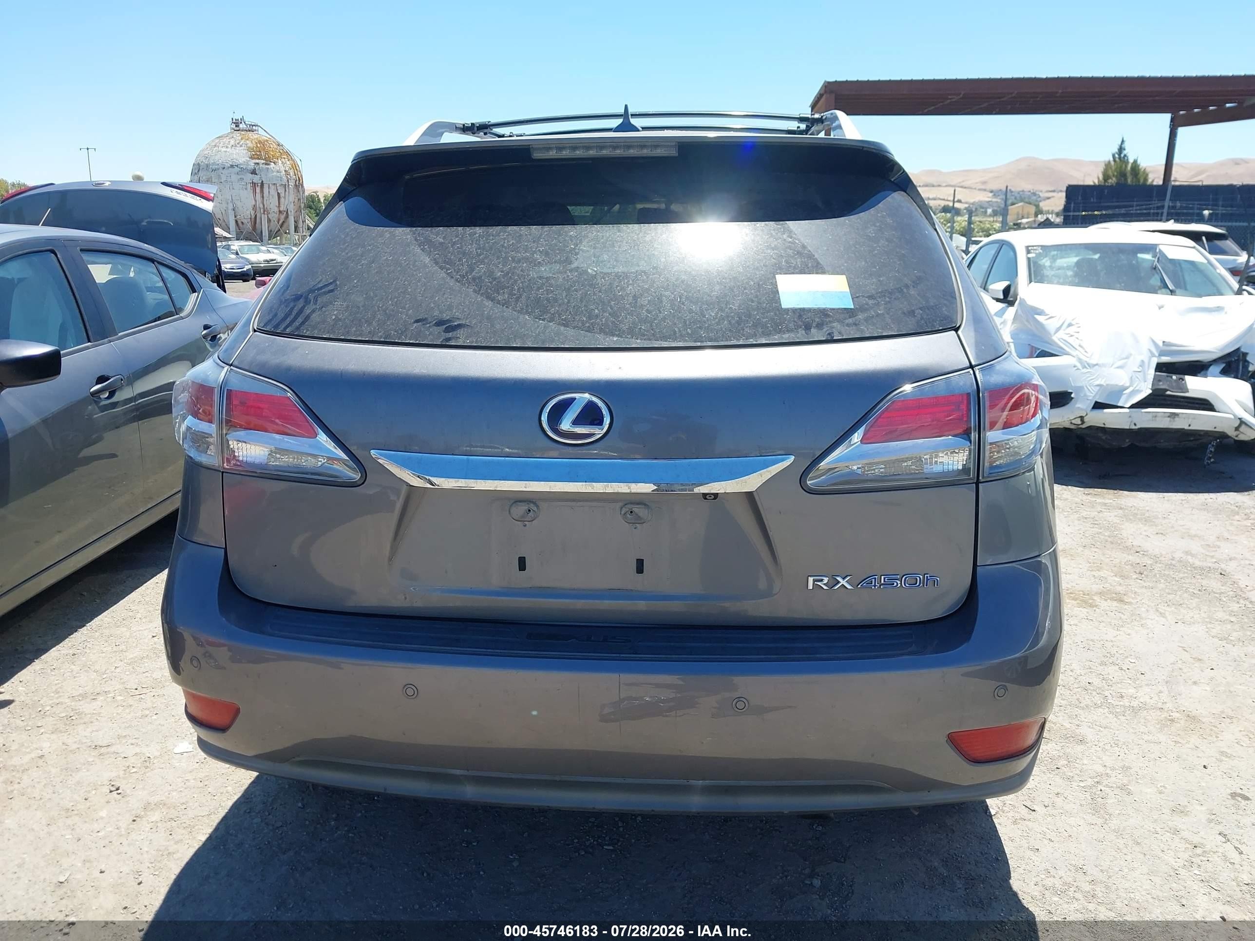 2013 Lexus Rx 450h   Gray vin: JTJBC1BA8D2066511