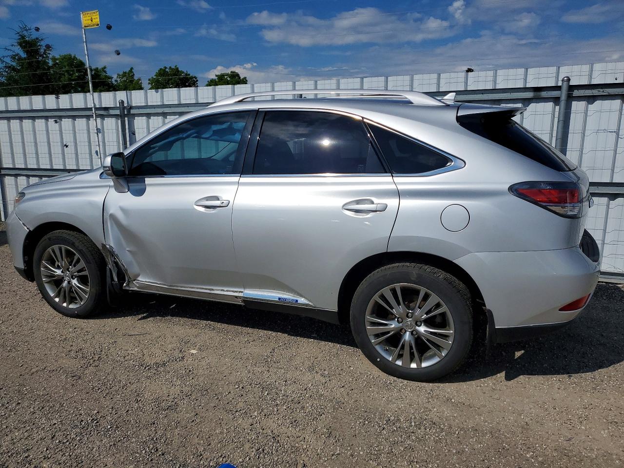2013 Lexus Rx 450h Silver vin: JTJBC1BA8D2437974