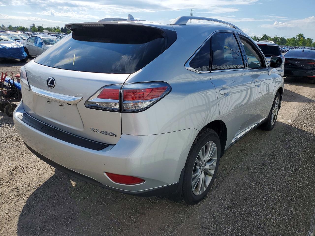 2013 Lexus Rx 450h Silver vin: JTJBC1BA8D2437974