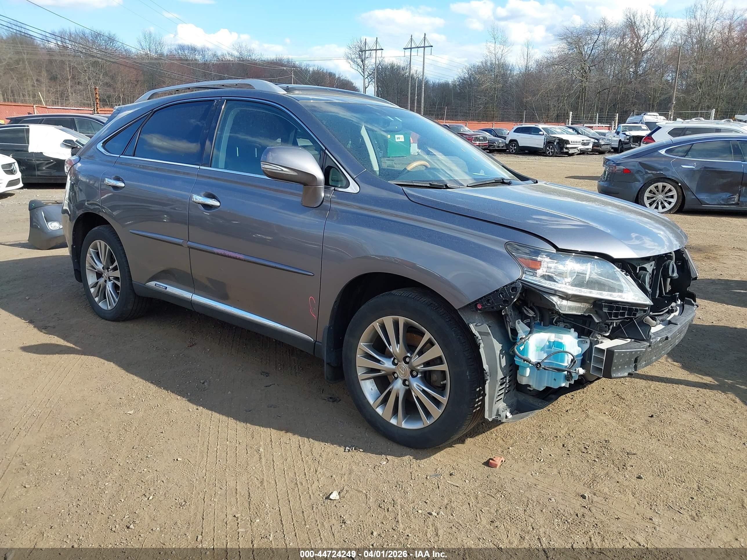 2014 Lexus Rx 450h   Серый vin: JTJBC1BA8E2067840