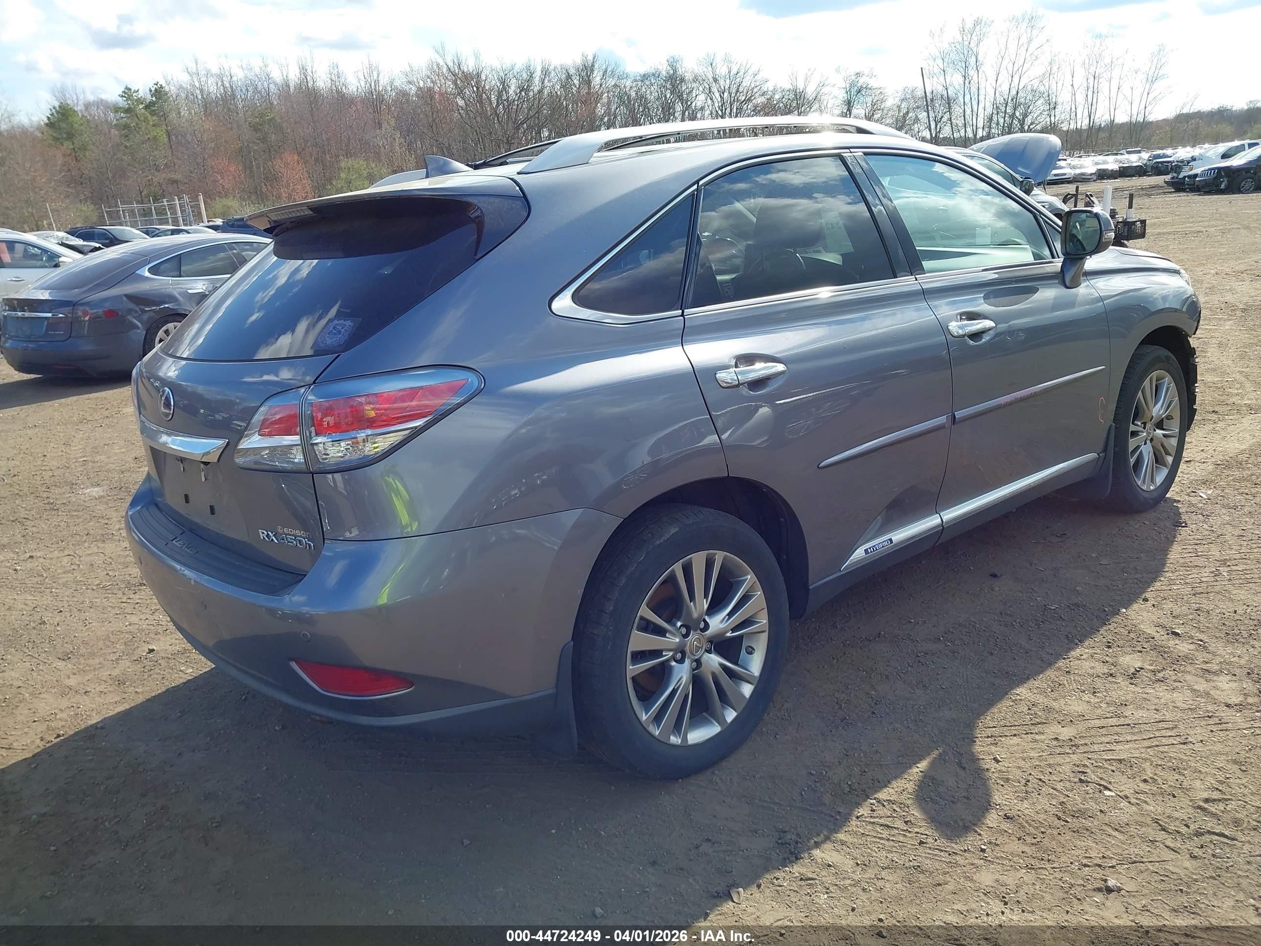 2014 Lexus Rx 450h   Gray vin: JTJBC1BA8E2067840
