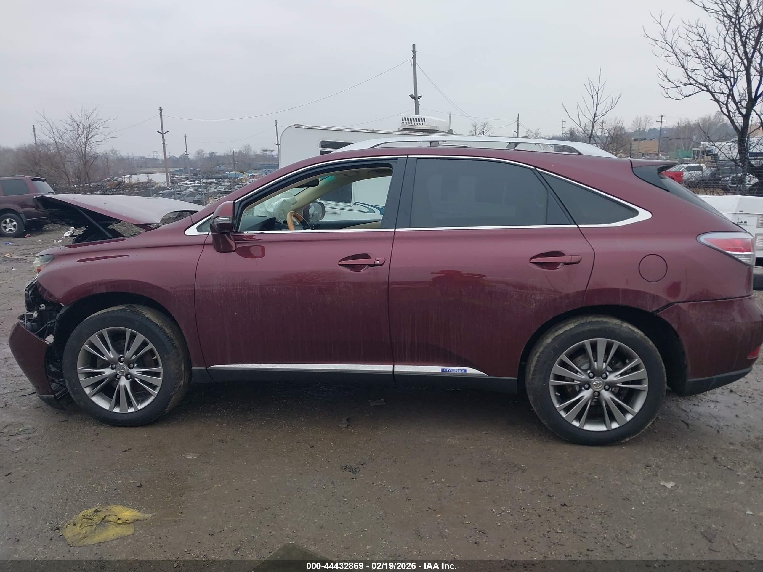2014 Lexus Rx 450h   Бордовый vin: JTJBC1BA8E2453870
