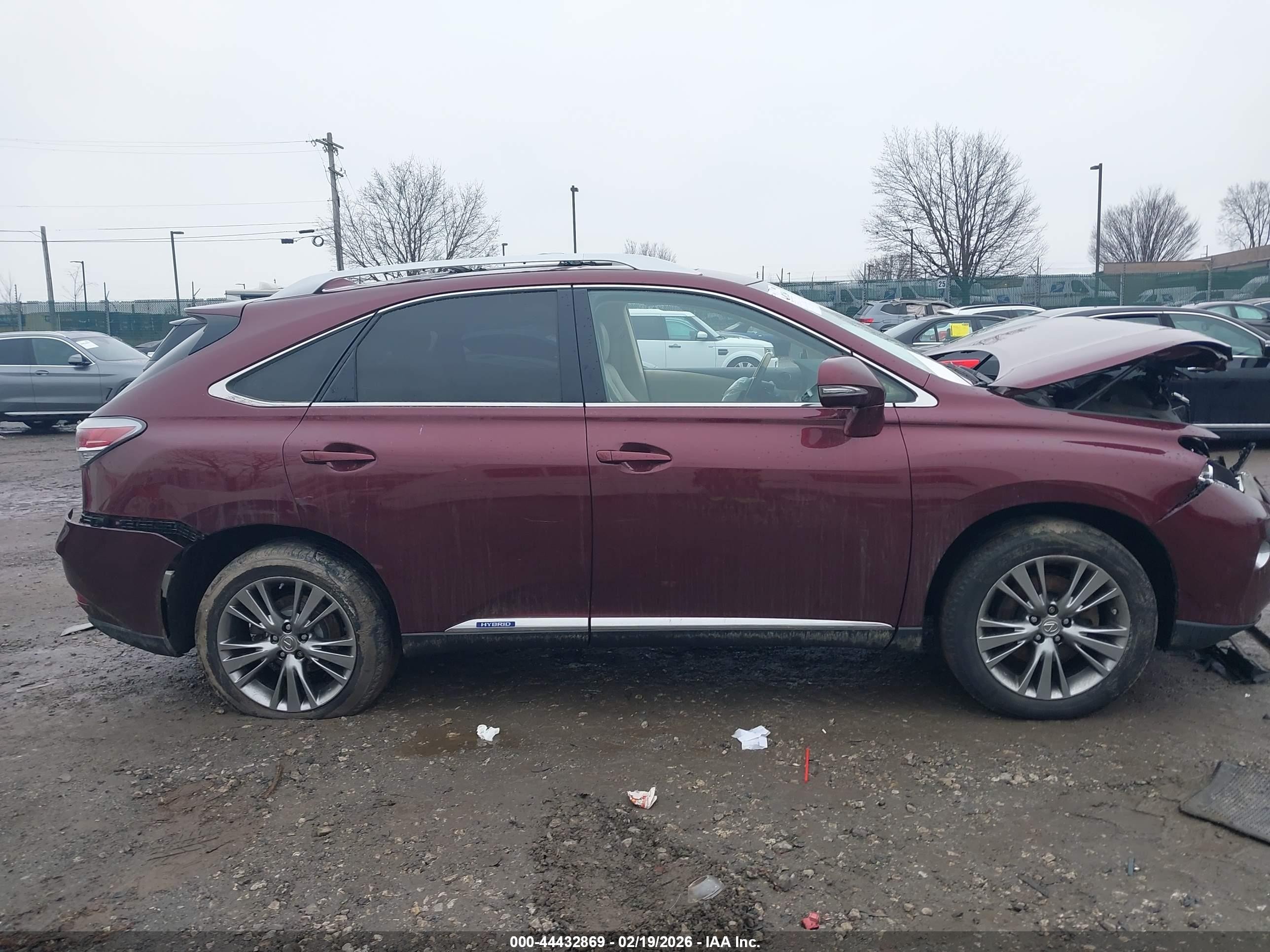 2014 Lexus Rx 450h   Бордовый vin: JTJBC1BA8E2453870