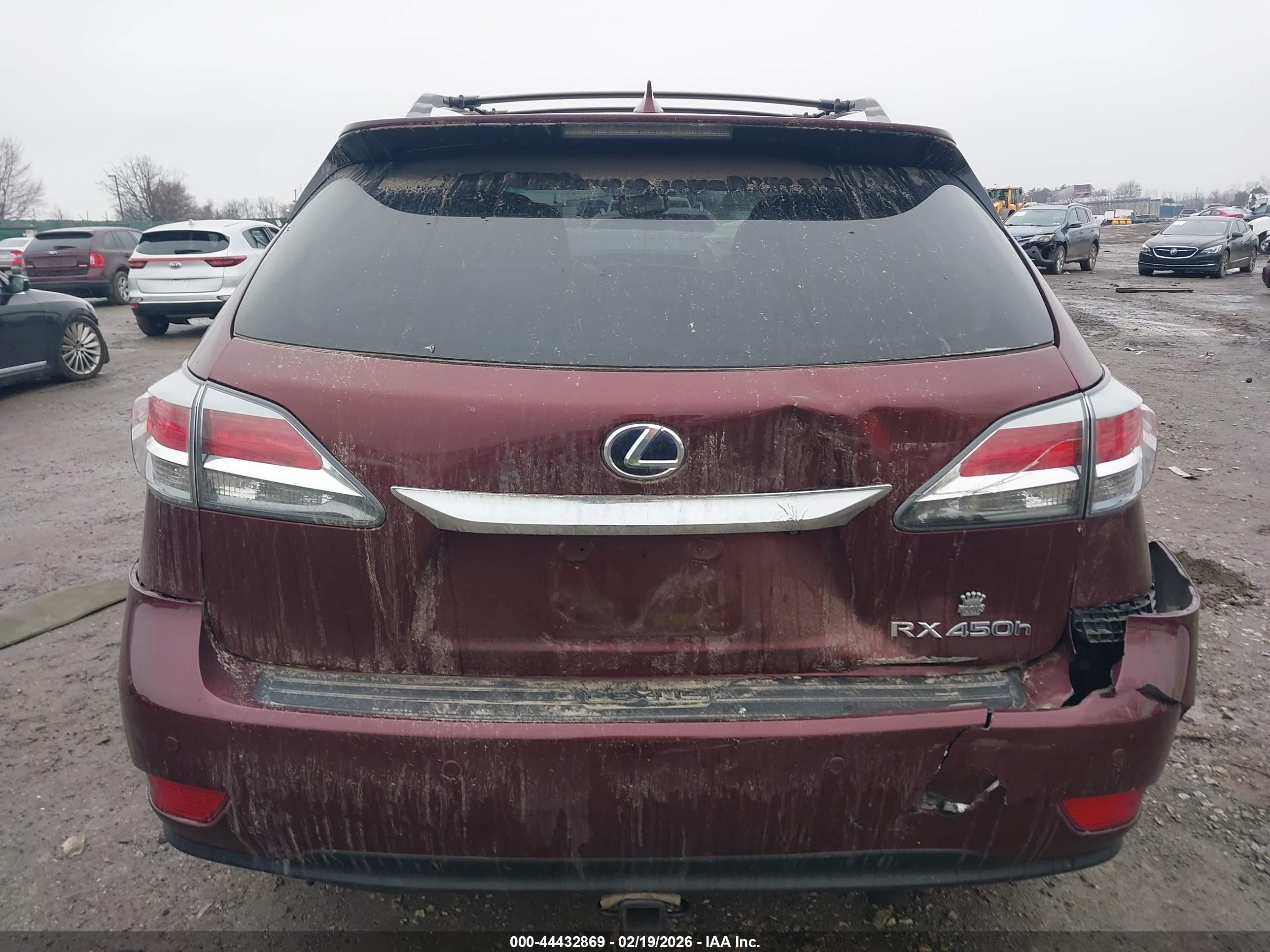 2014 Lexus Rx 450h   Бордовый vin: JTJBC1BA8E2453870