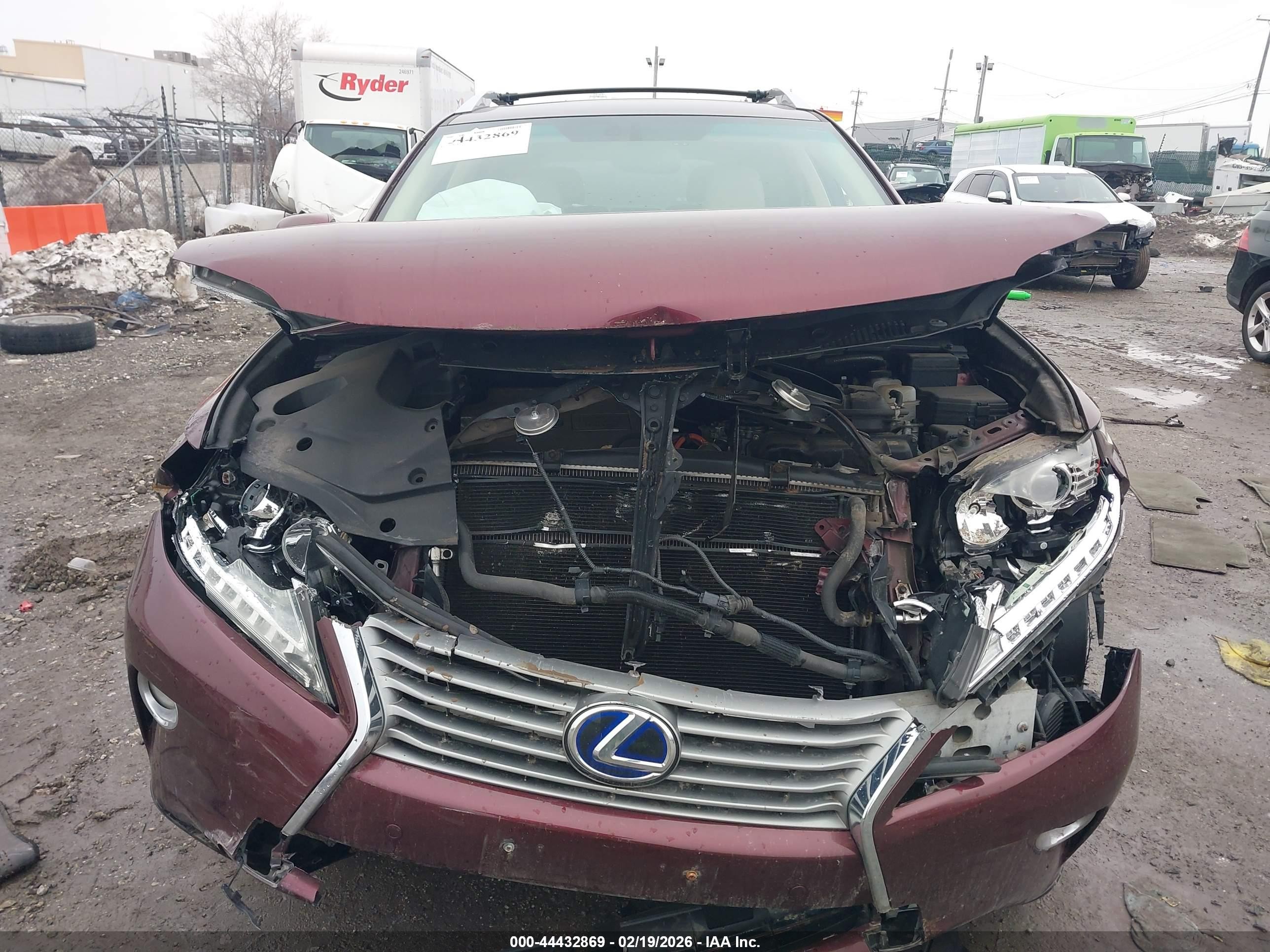 2014 Lexus Rx 450h   Бордовый vin: JTJBC1BA8E2453870