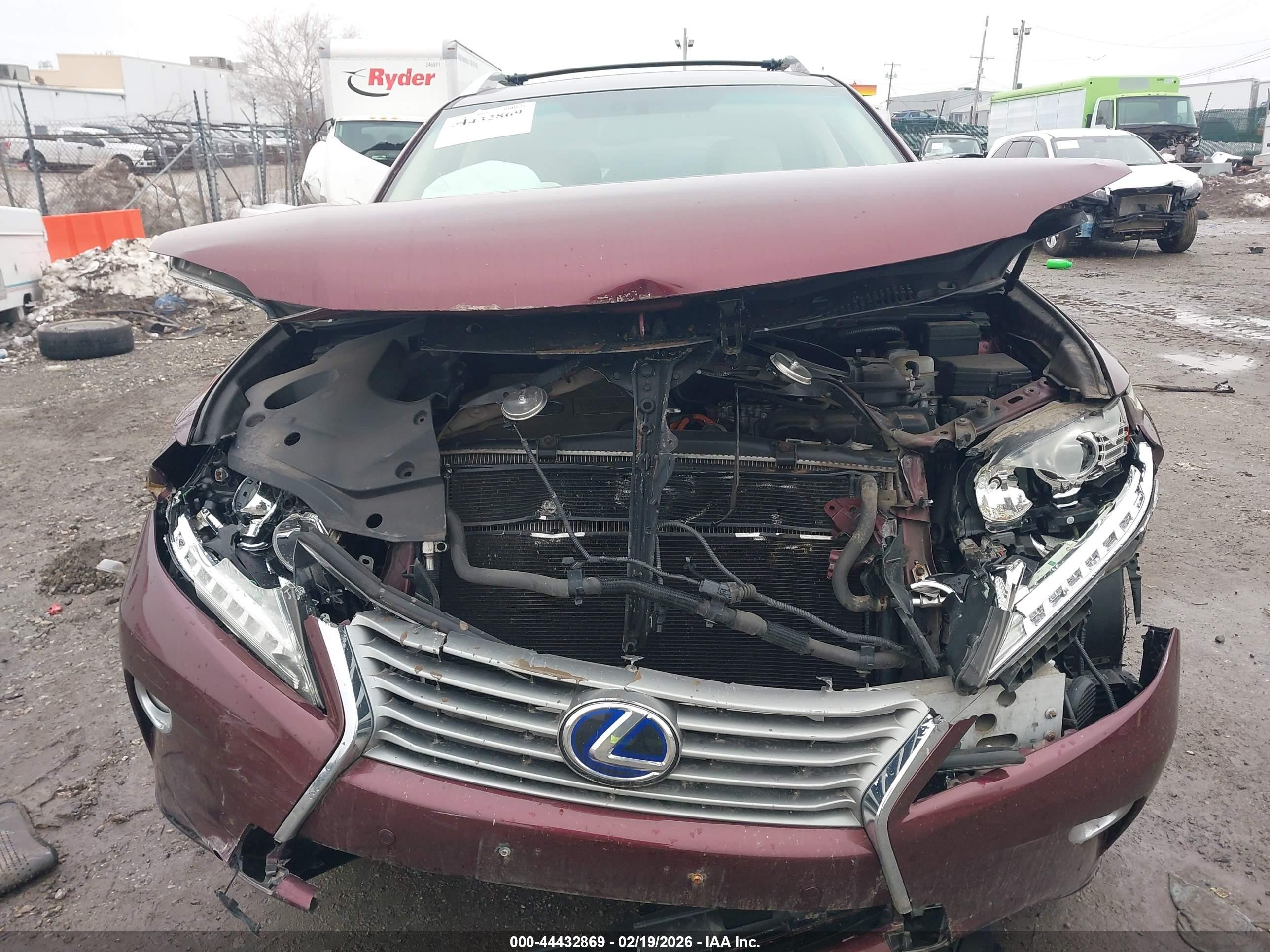 2014 Lexus Rx 450h   Бордовый vin: JTJBC1BA8E2453870