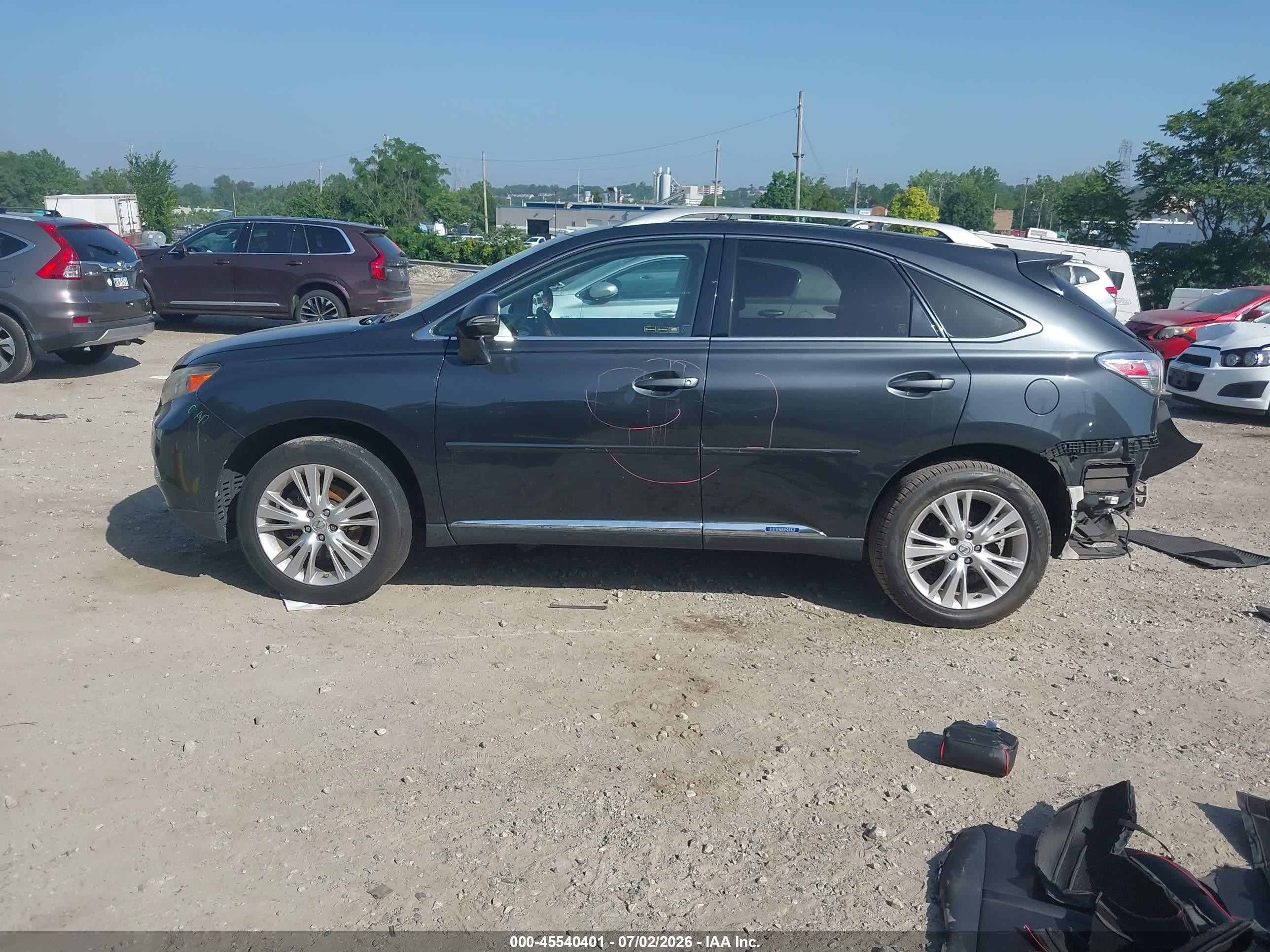 2010 Lexus Rx 450h   Gray vin: JTJBC1BA9A2023906