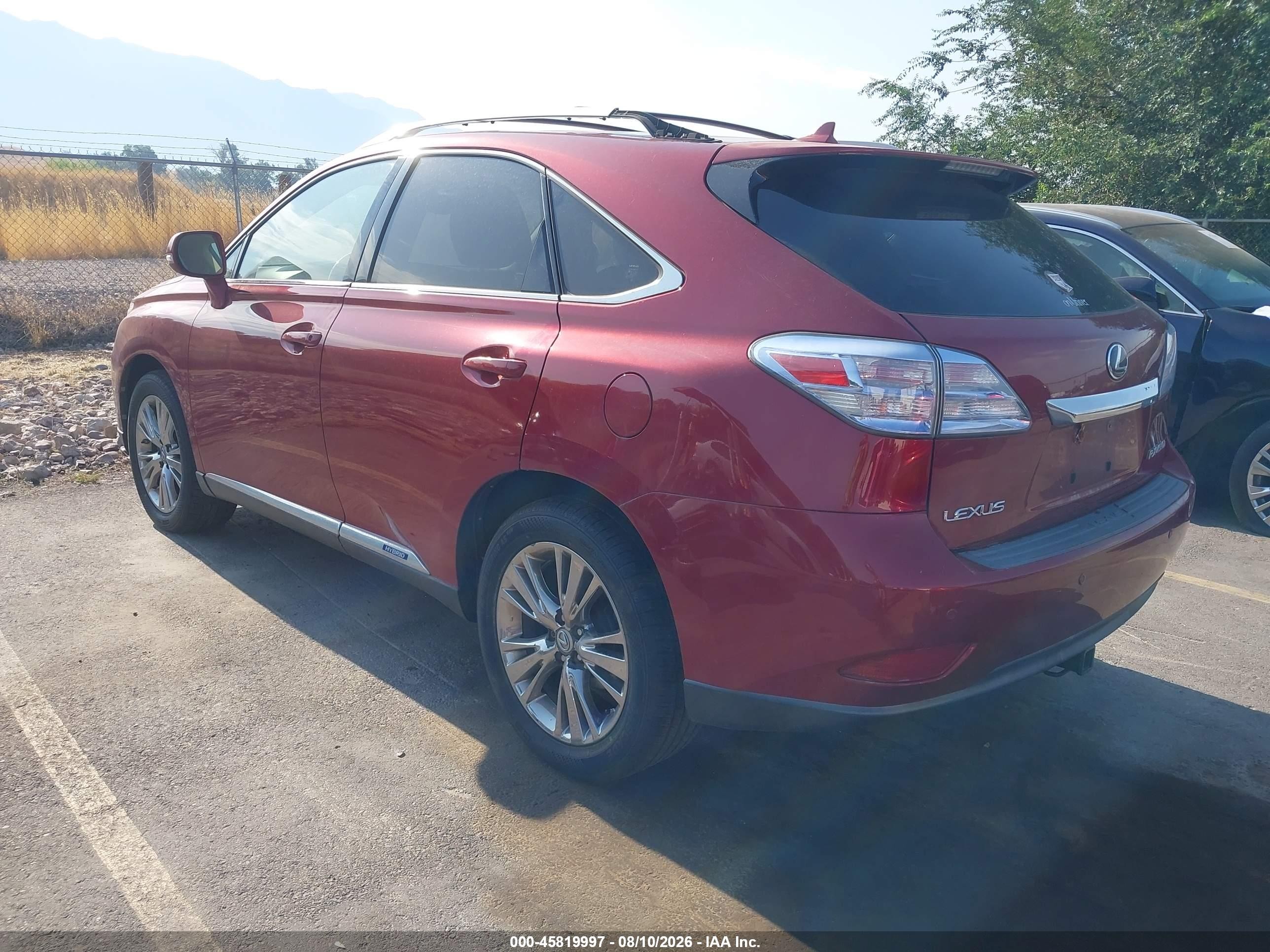 2010 Lexus Rx 450h   Red vin: JTJBC1BA9A2026501