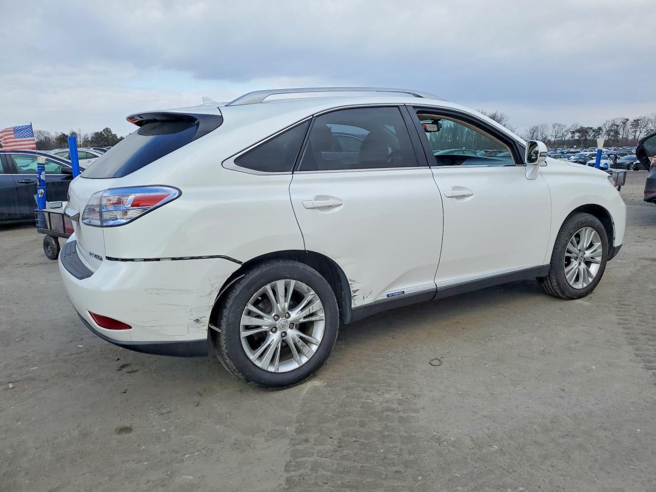 2010 Lexus Rx 450h White vin: JTJBC1BA9A2401173