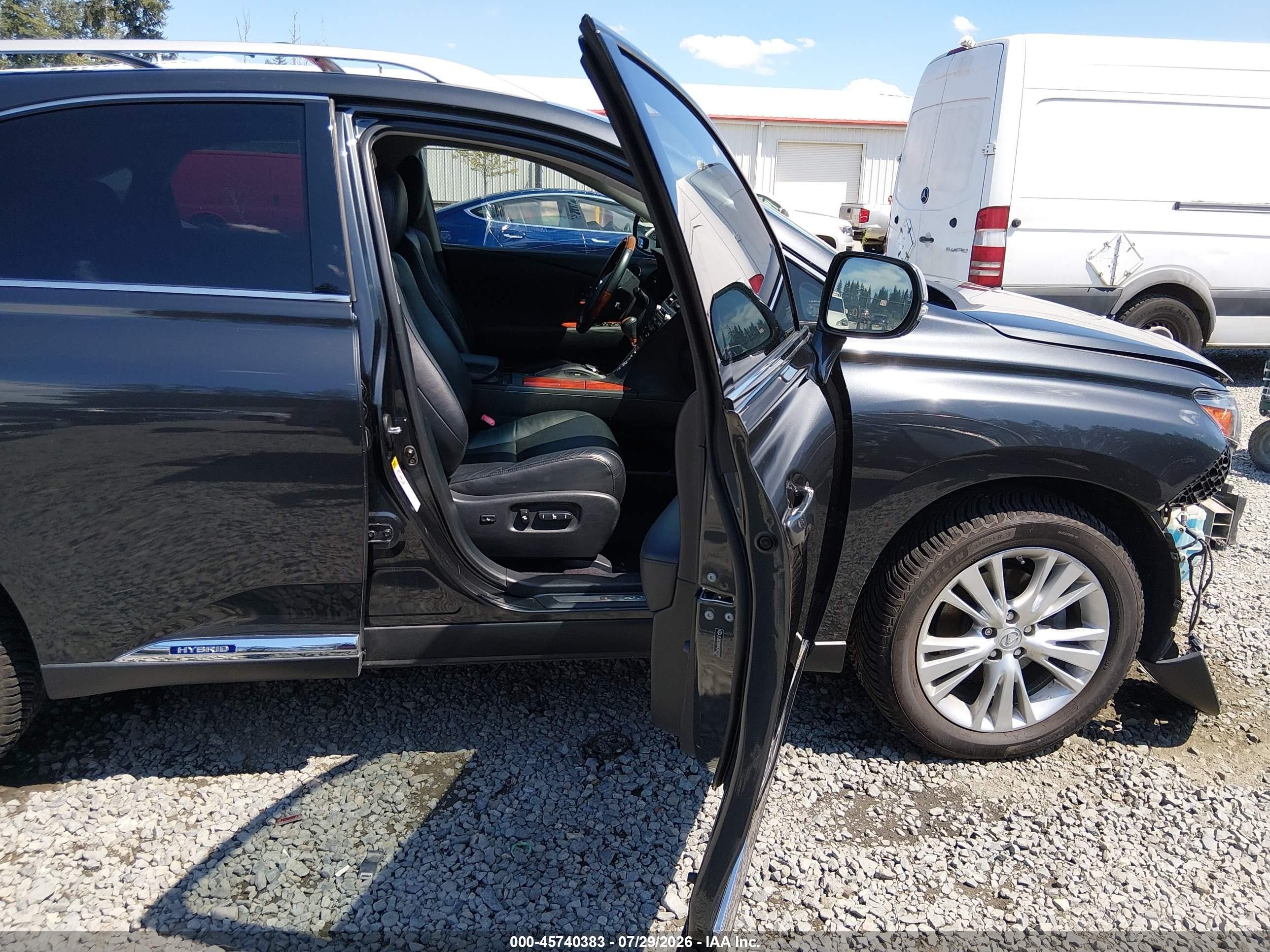 2010 Lexus Rx 450h   Серый vin: JTJBC1BA9A2402503