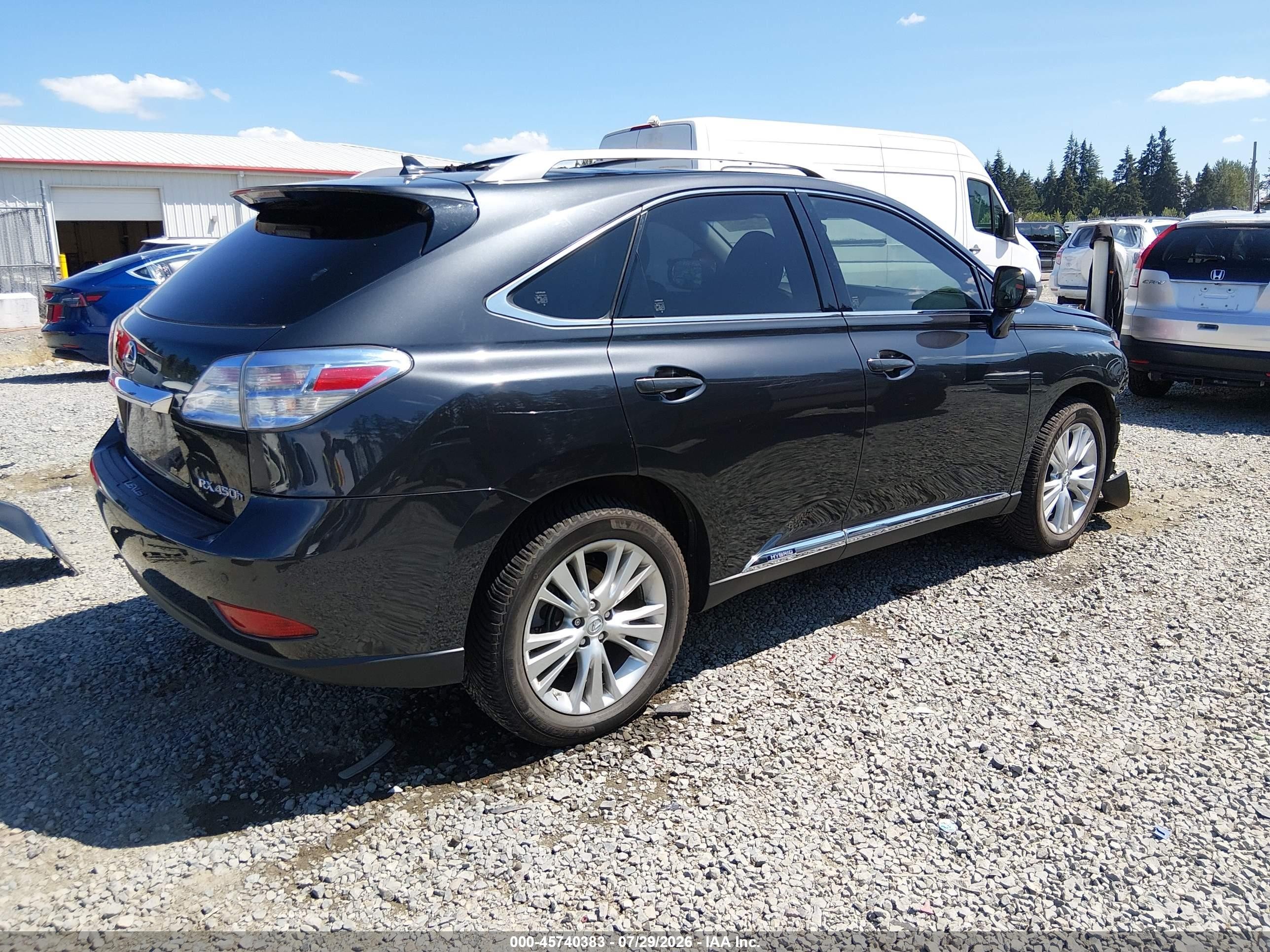 2010 Lexus Rx 450h   Серый vin: JTJBC1BA9A2402503
