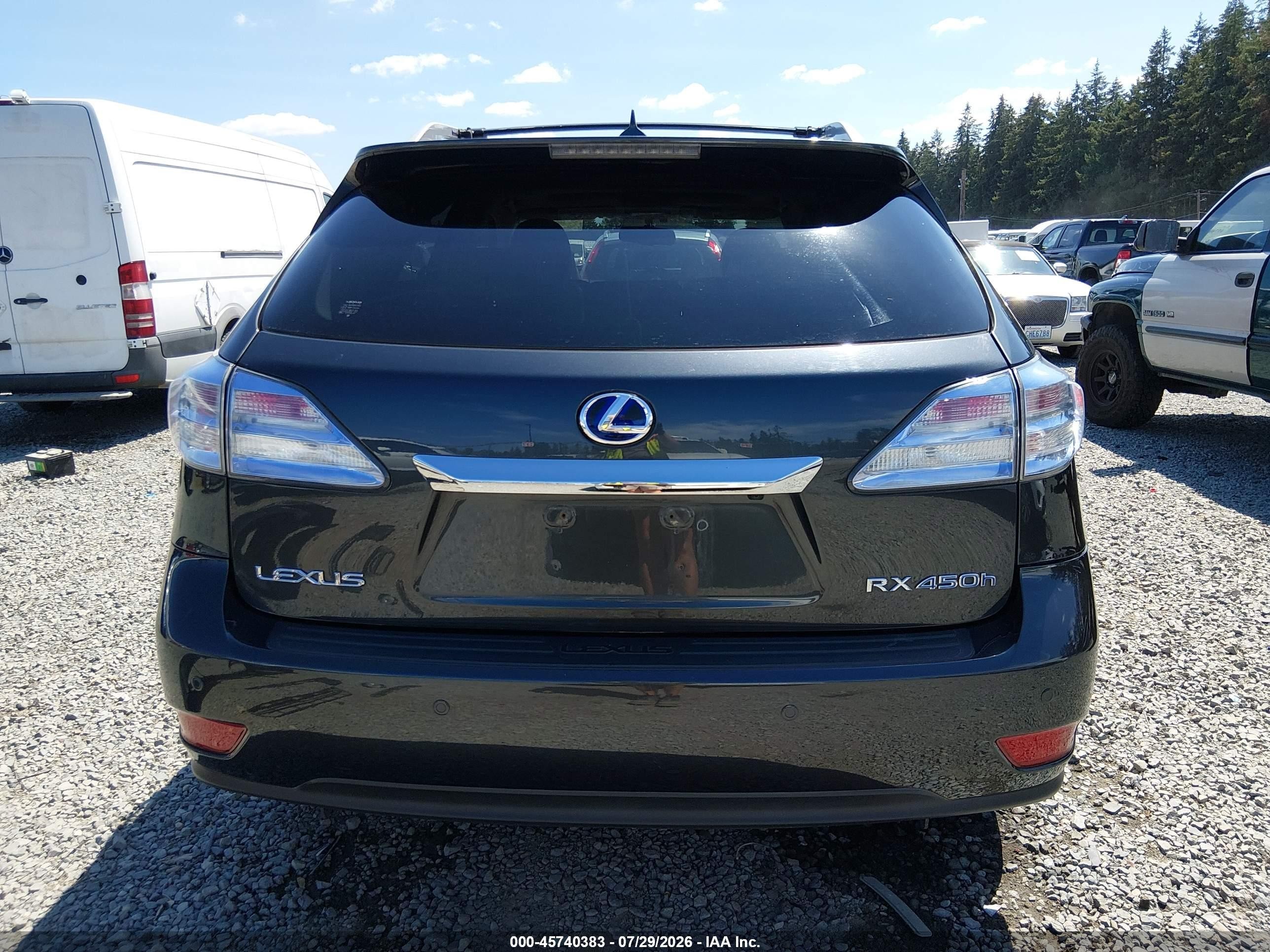 2010 Lexus Rx 450h   Серый vin: JTJBC1BA9A2402503