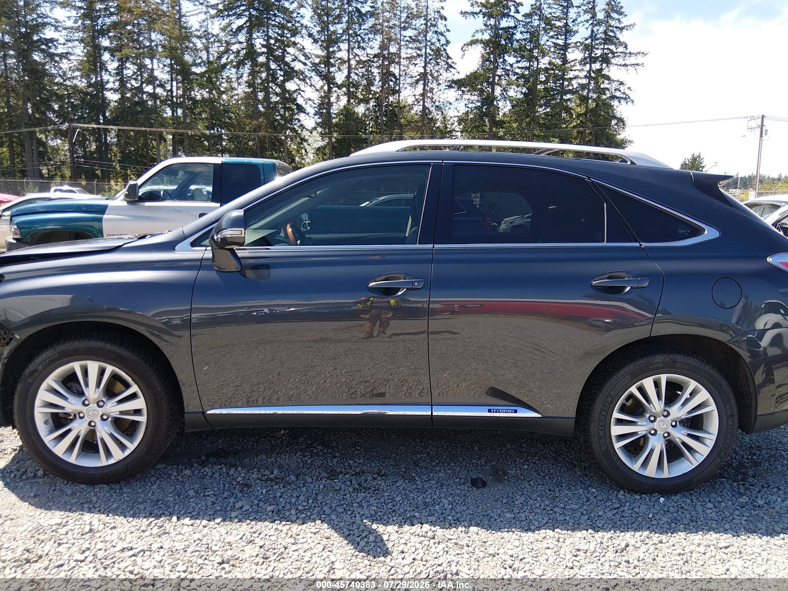 2010 Lexus Rx 450h   Серый vin: JTJBC1BA9A2402503
