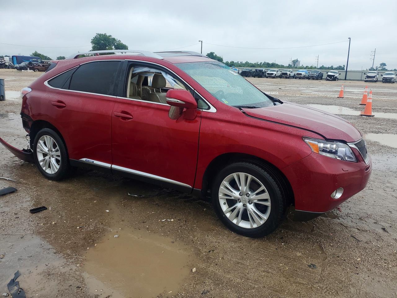 2010 Lexus Rx 450h Red vin: JTJBC1BA9A2409497