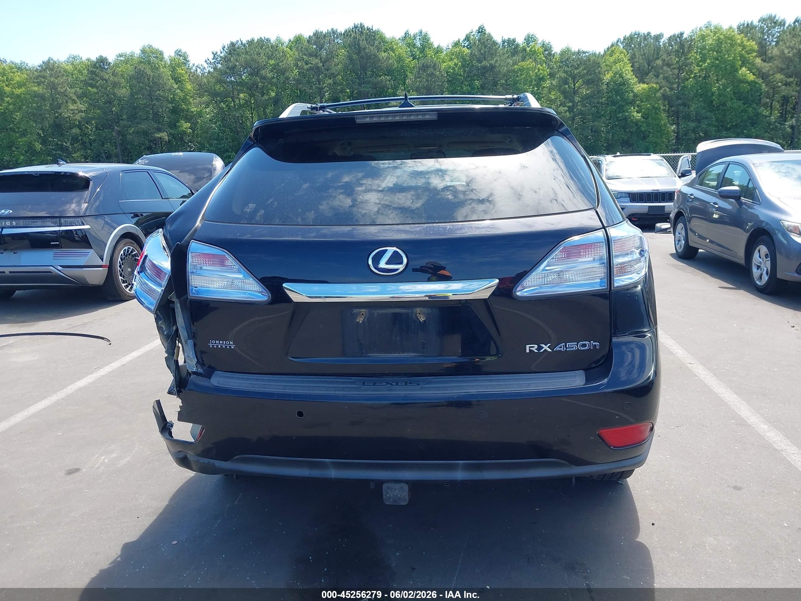2012 Lexus Rx 450h   Black vin: JTJBC1BA9C2427792