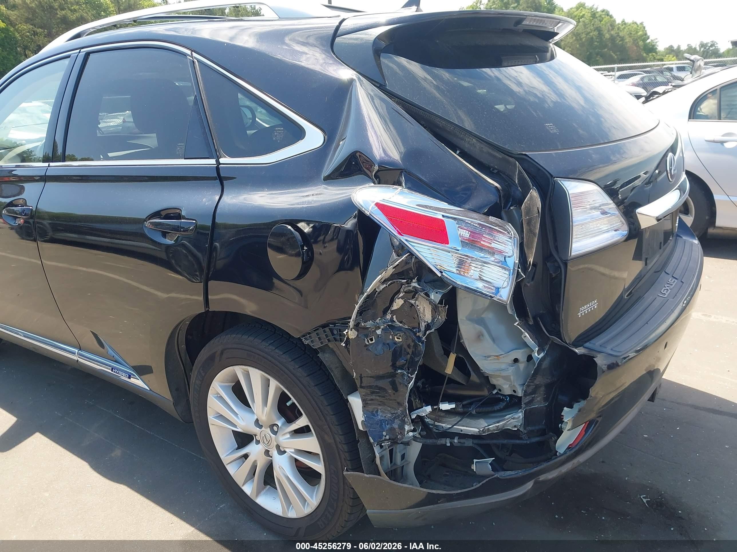 2012 Lexus Rx 450h   Black vin: JTJBC1BA9C2427792