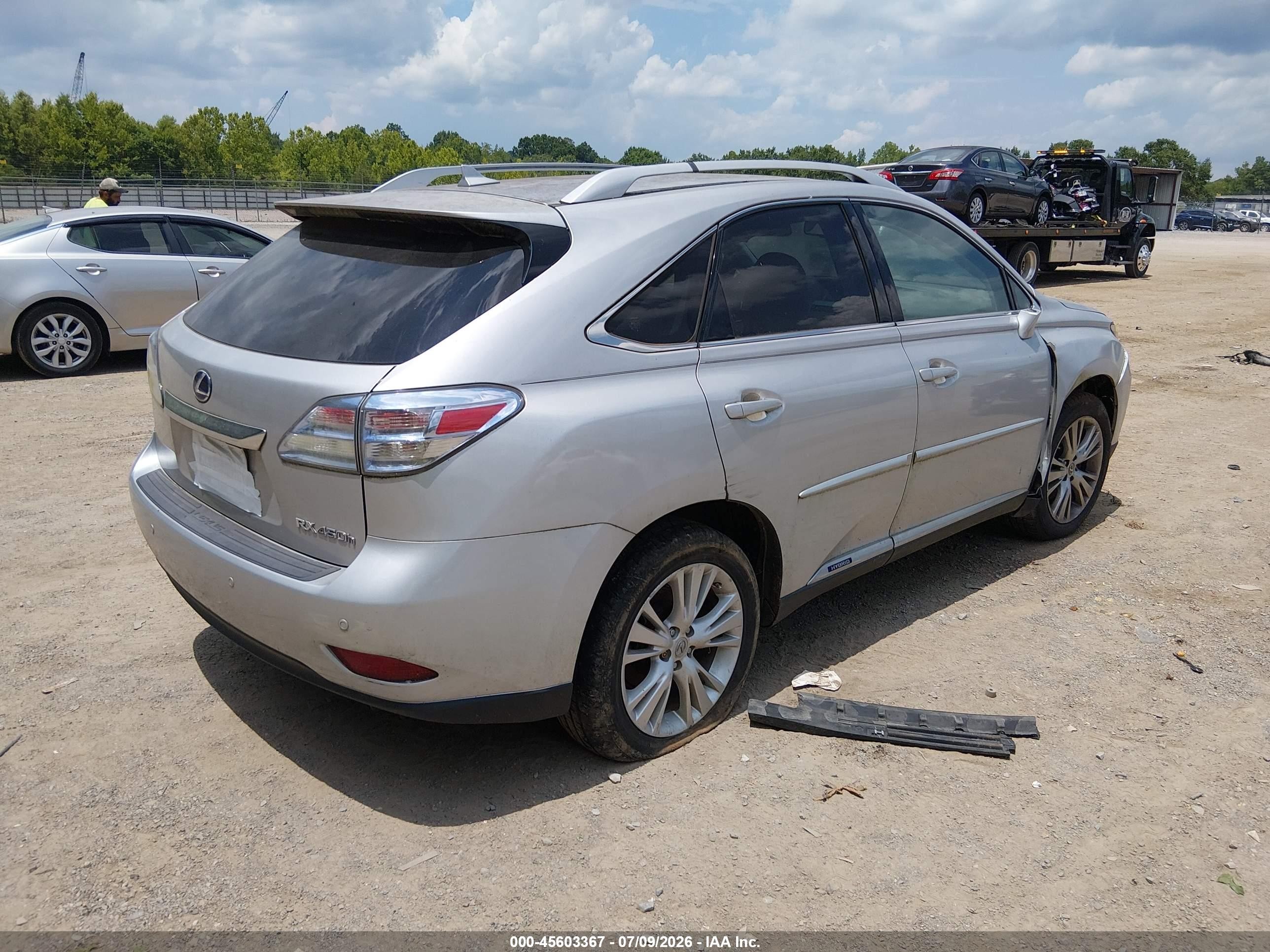 2012 Lexus Rx 450h   Серебряный vin: JTJBC1BA9C2432684