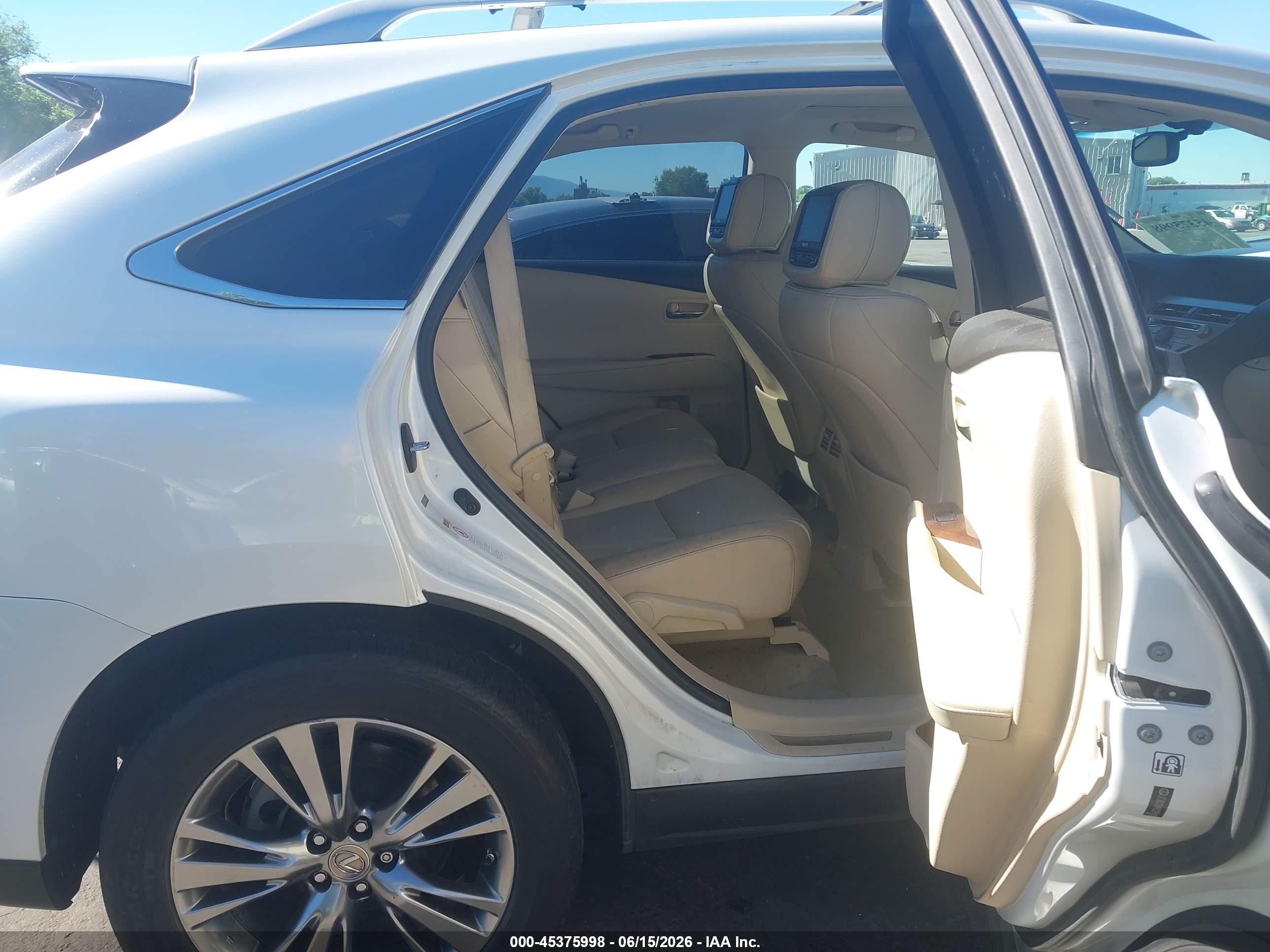 2013 Lexus Rx 450h   White vin: JTJBC1BA9D2055002